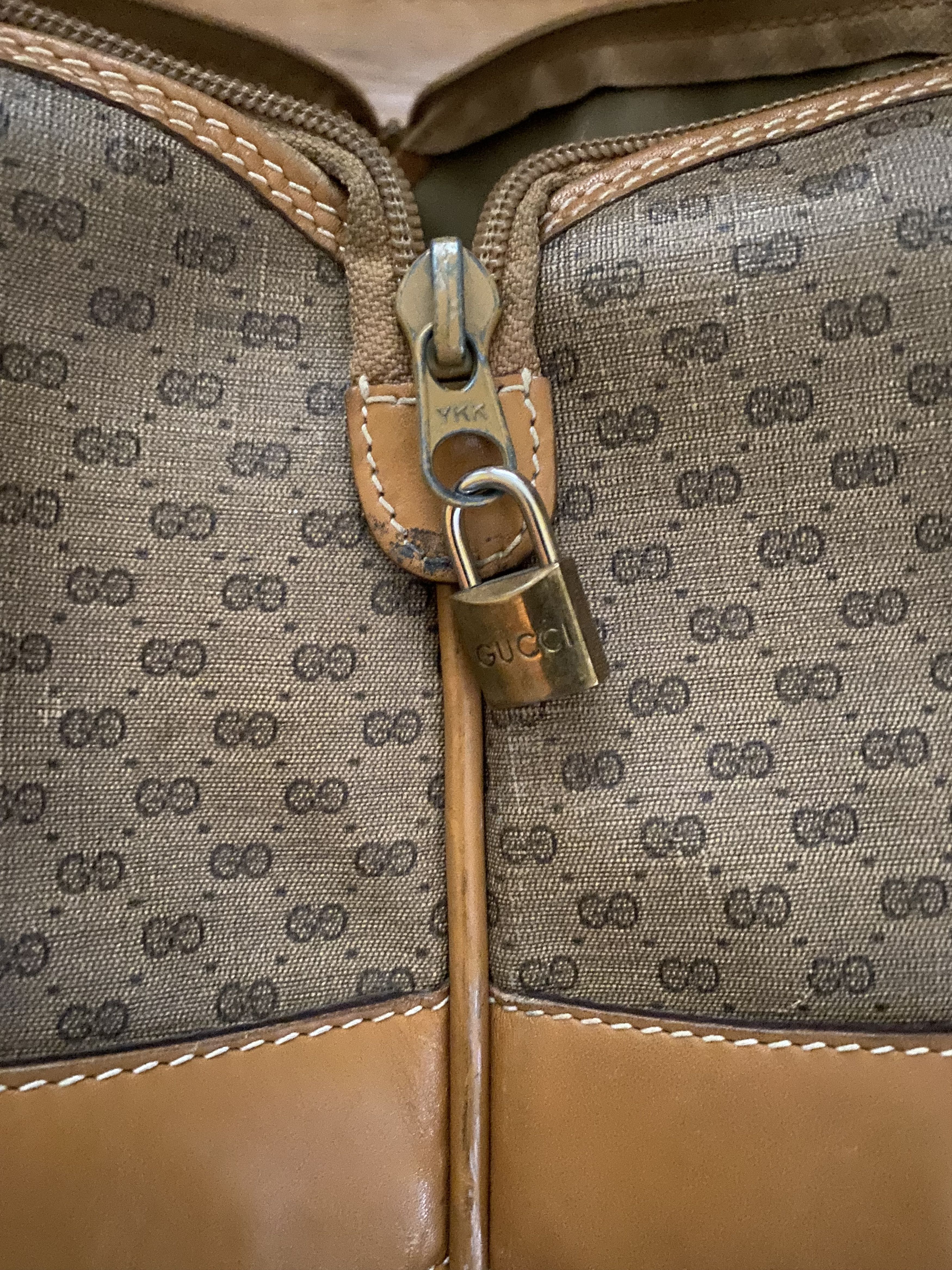 Gucci GUCCI Vintage Large Luggage/Travel Bag Double G Size ONE SIZE - 4 Thumbnail