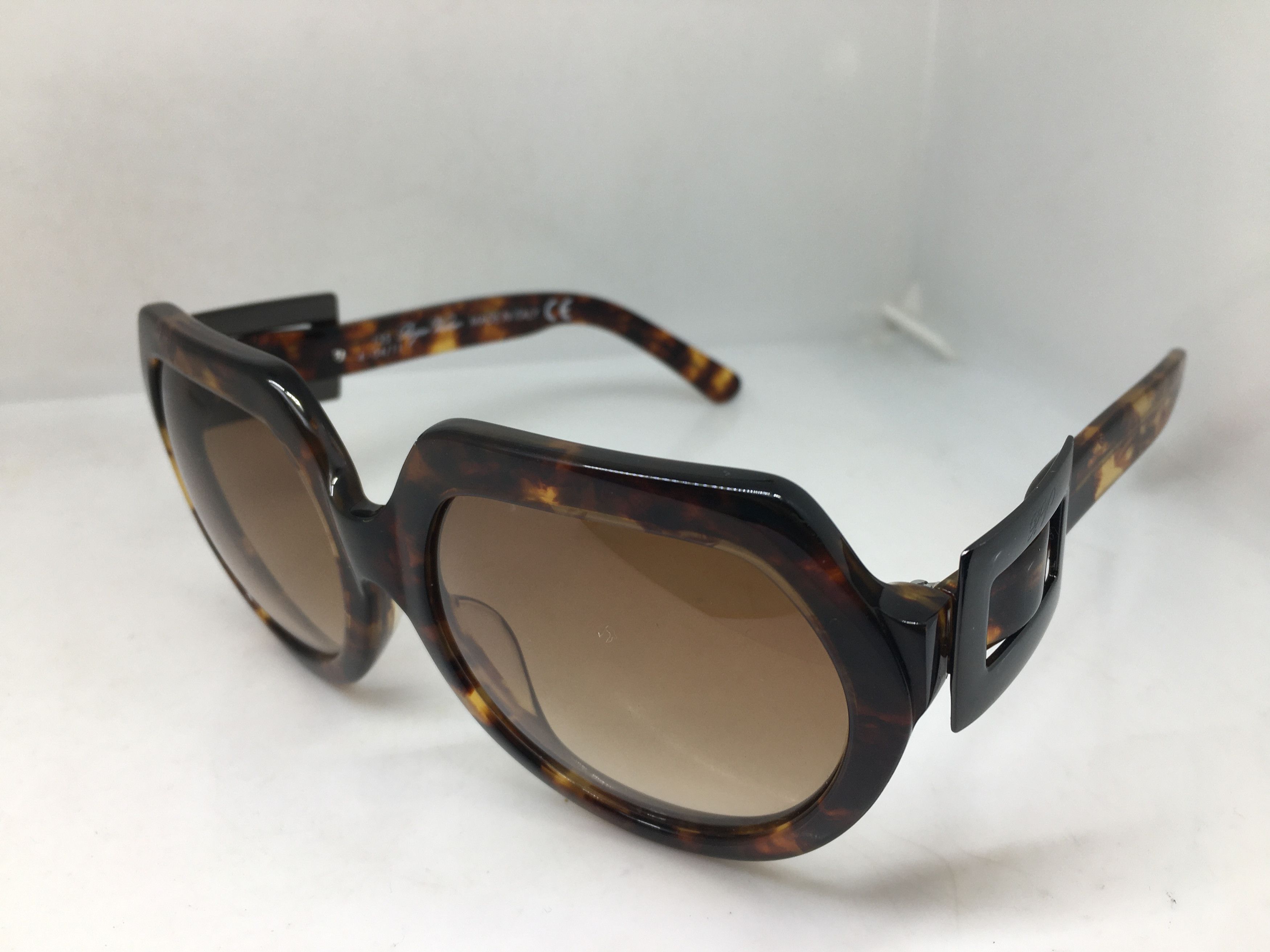 Other Handmade Roger Vivier Tortoise Sunglasses Frame Size ONE SIZE - 3 Thumbnail