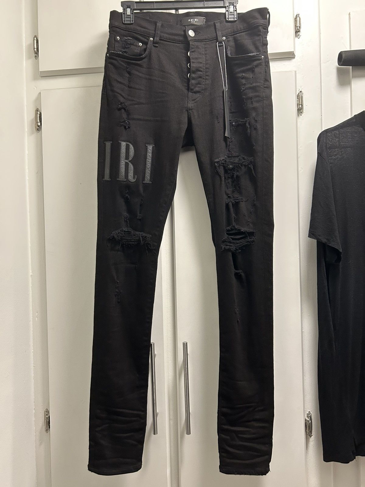 Amiri Leather Core Logo Jean Size US 32 / EU 48 - 4 Thumbnail