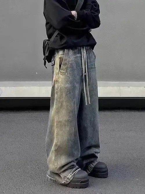 Japanese Brand × Jean Baggy Stack Denim Jeans Size US 34 / EU 50 - 2 Thumbnail