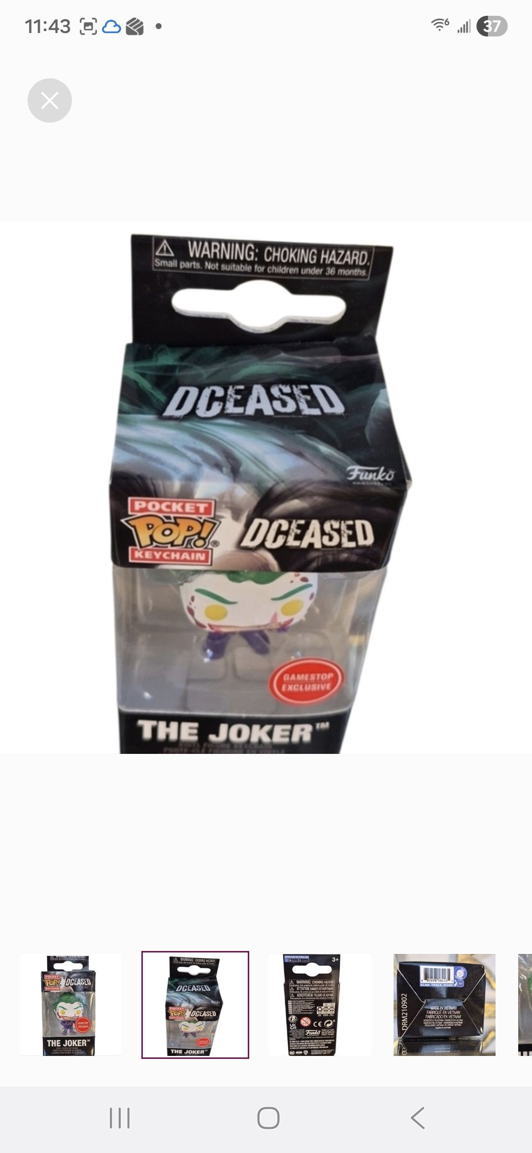 Other Funko × DC Dceased THE JOKER Pocket POP Keychain Size ONE SIZE - 2 Thumbnail