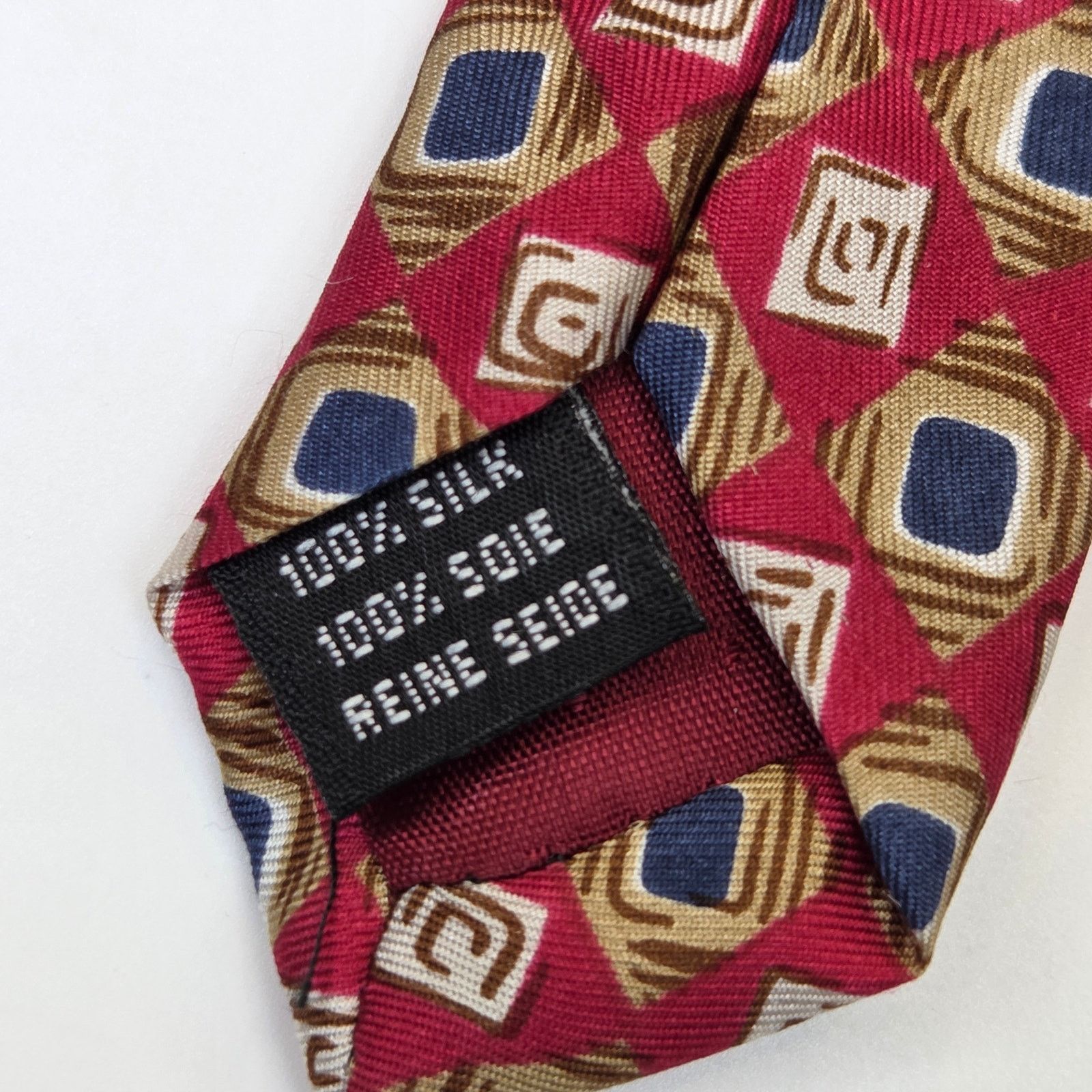 Vintage Vintage Alta Moda Cervino Silk Geometric Tie Size ONE SIZE - 8 Thumbnail