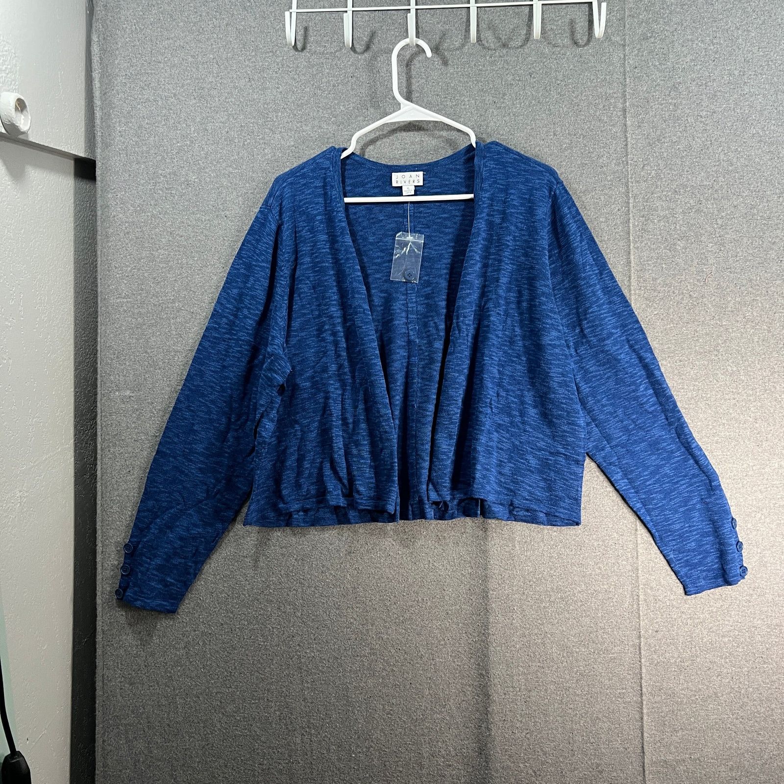 Other Joan Rivers Women's Cardigan Cotton Blend Slub Cardigan Size XL / US 12-14 / IT 48-50 - 1 Thumbnail