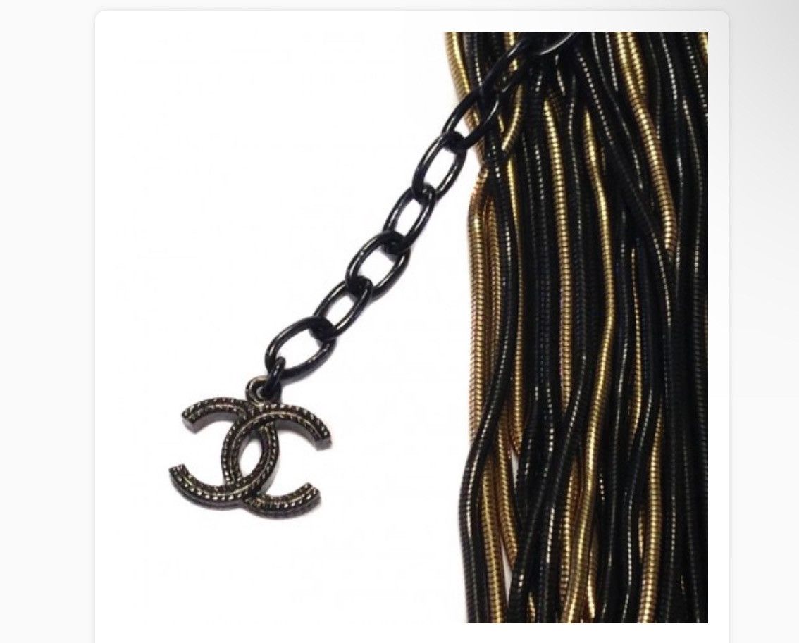 Chanel Authentic Chanel Ultra RARE Runway Multi Chain Necklace Size ONE SIZE - 4 Thumbnail