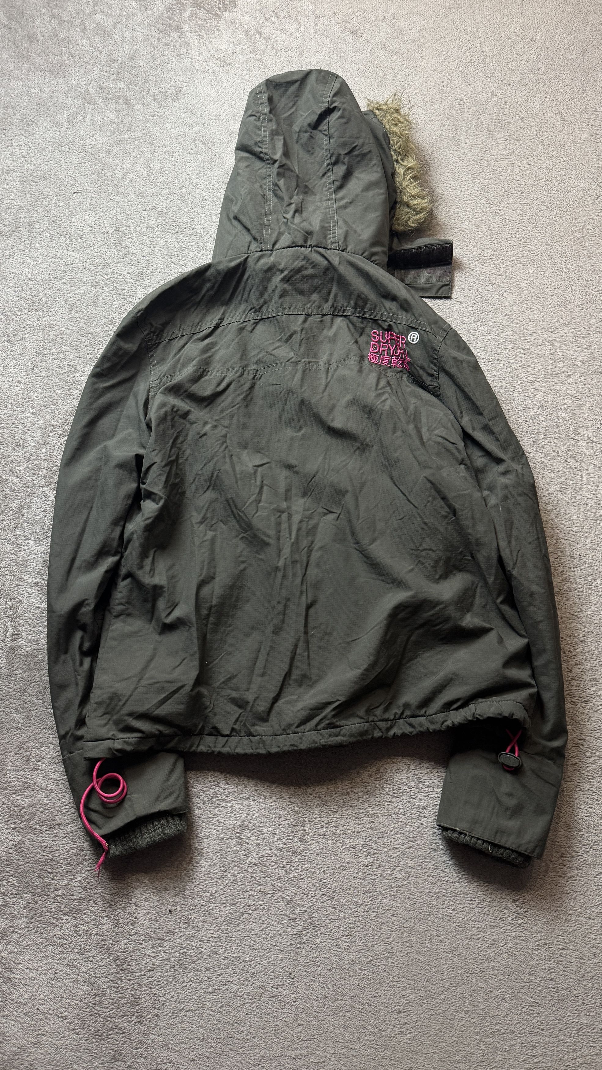 Japanese Brand Superdry Military Y2K Faux Fur Jacket ifsixwasnine LGB Goa Size US S / EU 44-46 / 1 - 5 Thumbnail