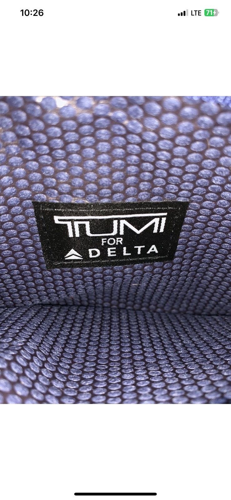 Tumi TUMI For Delta Small Zip Travel Case Toiletry Bag Black Grey Size ONE SIZE - 2 Thumbnail