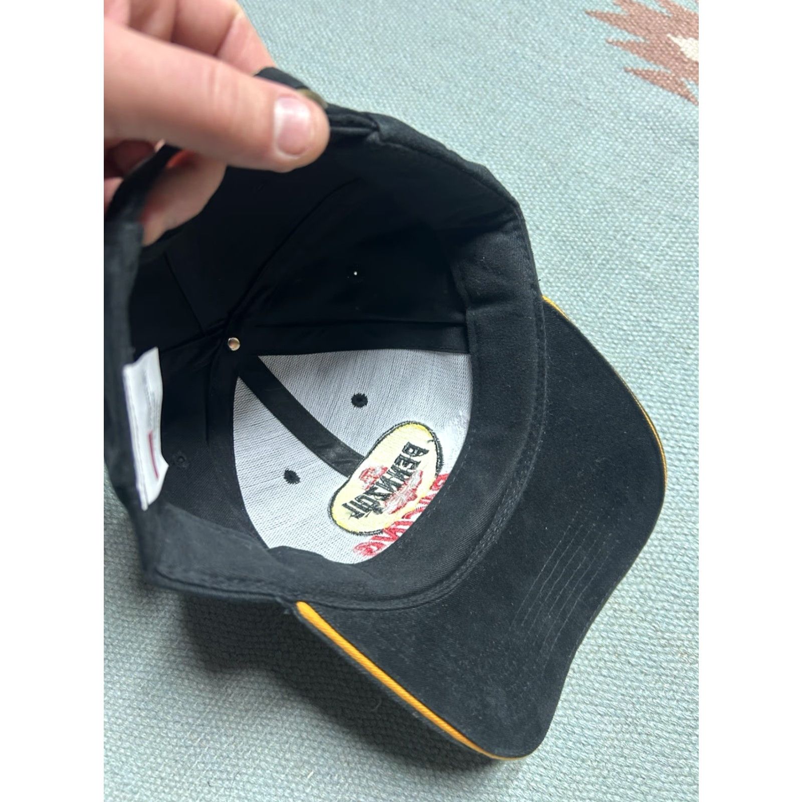 NASCAR VINTAGE Pennzoil Racing logo nascar strapback hat cap Black adjustable cotton Men Size ONE SIZE - 6 Thumbnail