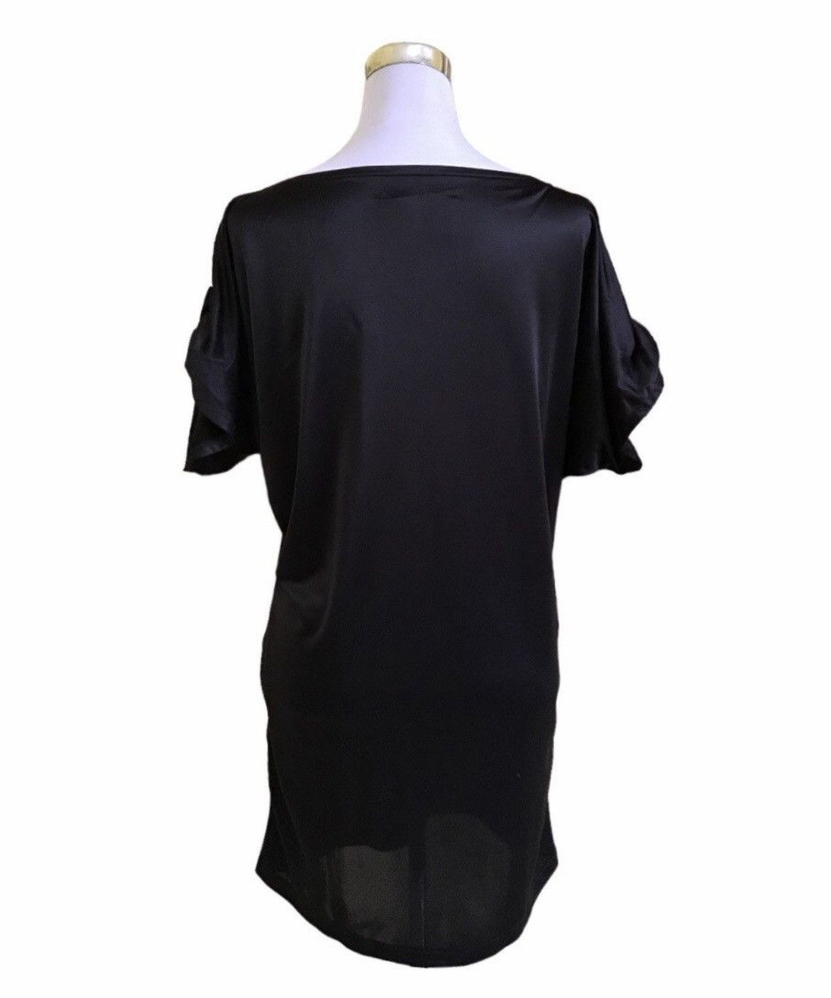 Yohji Yamamoto Lemi Feu Satin Silk Plain Blouse Size S / US 4 / IT 40 - 9 Thumbnail