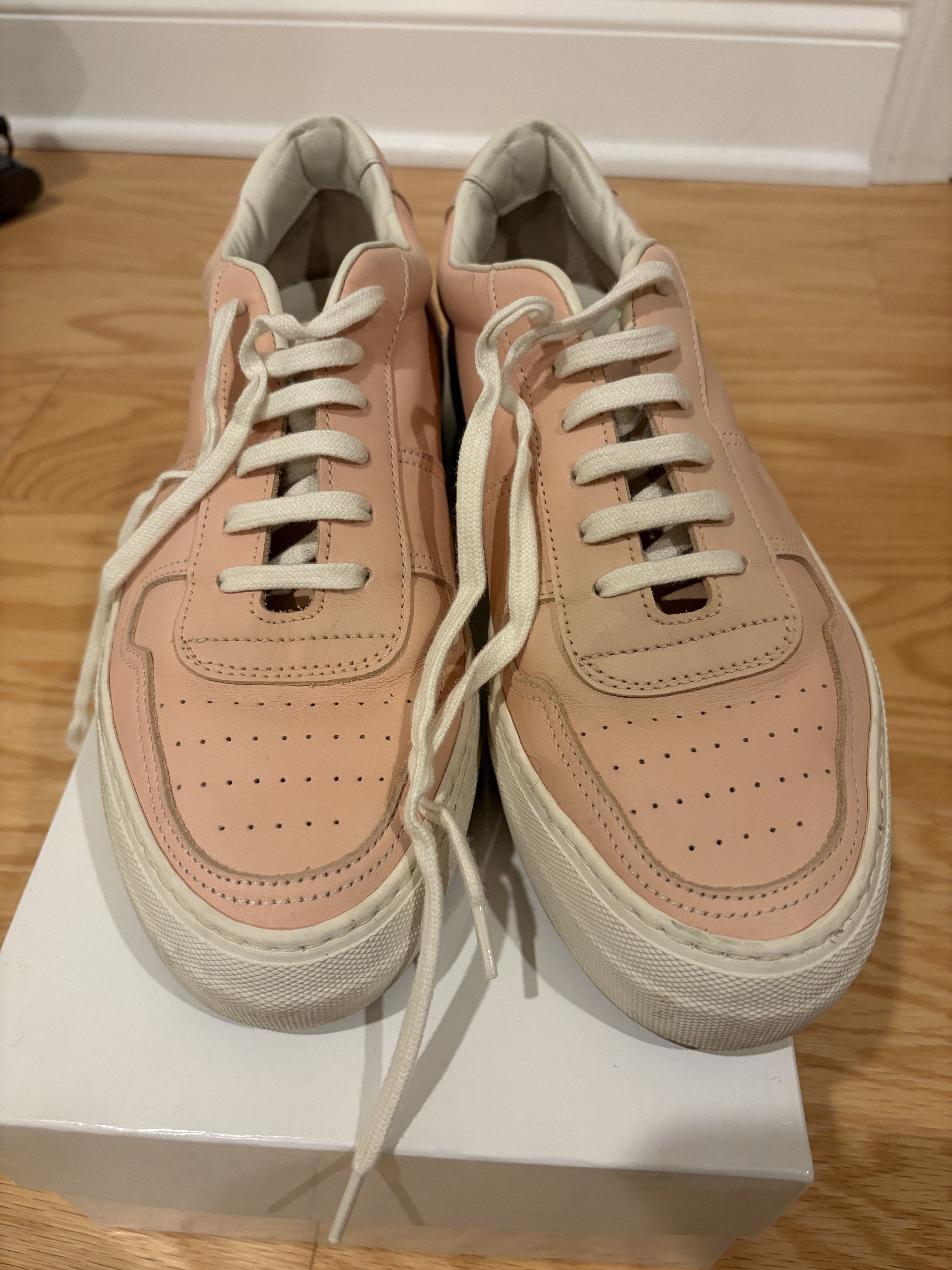 Common Projects Woman by Common Projects BBall Low Sneaker Pink US 10 EU 40 Size US 10 / IT 40 - 1 Thumbnail
