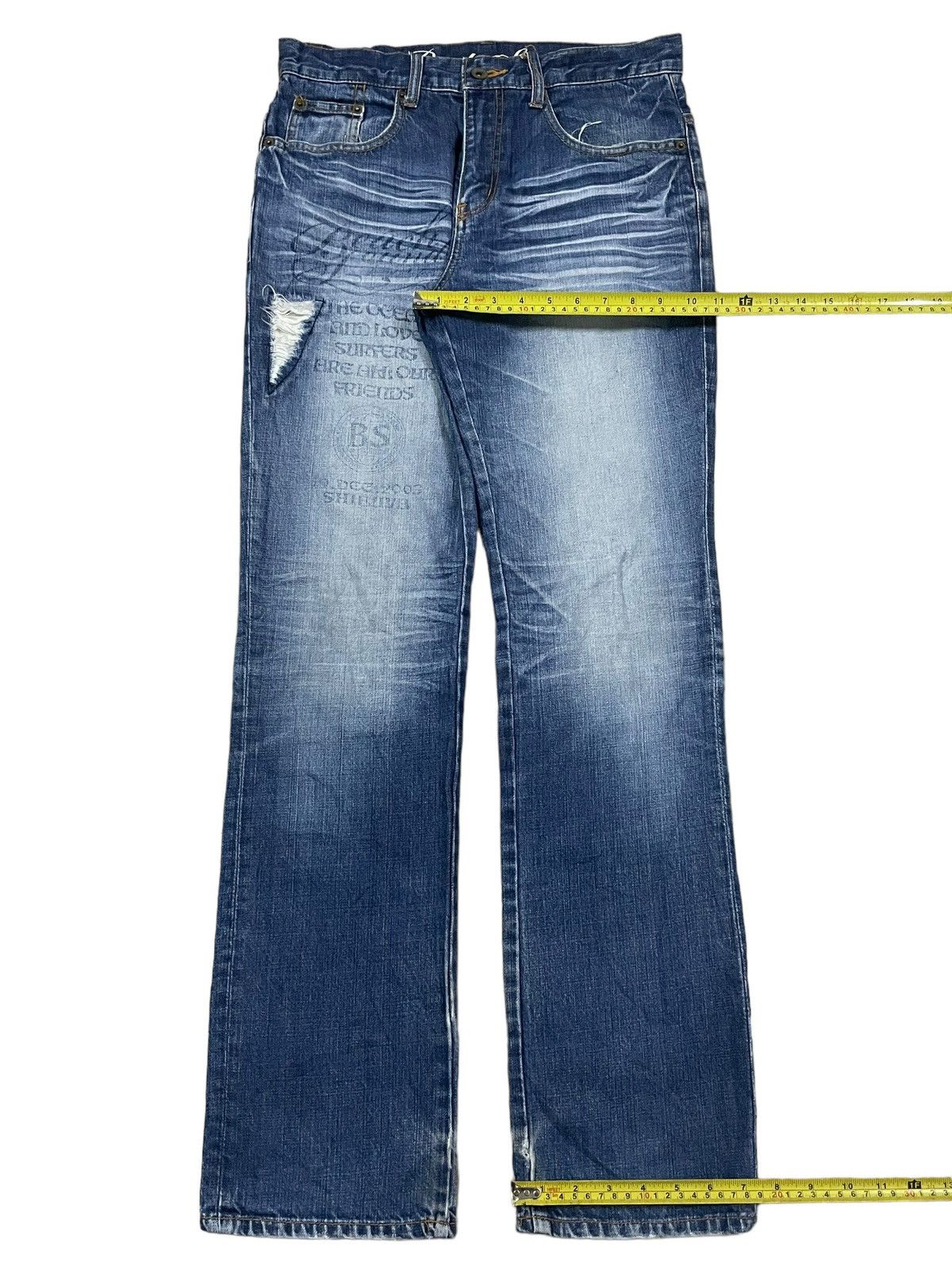 Japanese Brand Vintage Japanese Sound Beach Spellout Surfer Style Jeans Size US 31 - 14 Thumbnail