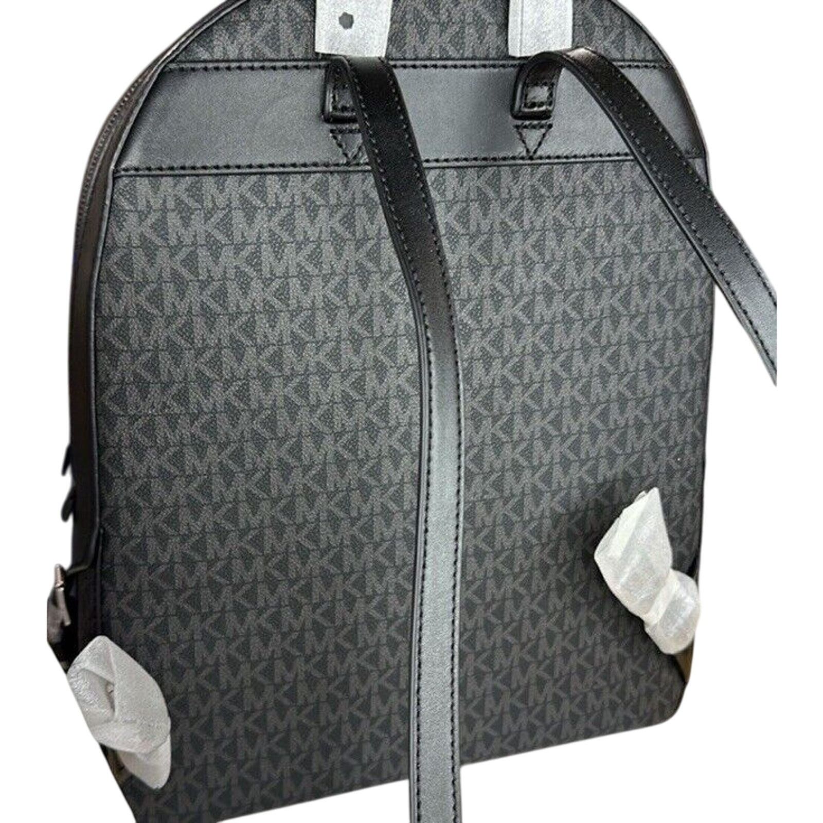 Michael Kors NWT Michael Kors Jaycee Large Backpack Logo MK Black Zip Size ONE SIZE - 7 Thumbnail