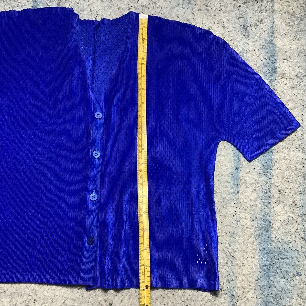 Issey Miyake × Pleats Please Issey Miyake Issey Miyake Pleats Please Crop Top Stylish Size L / US 10 / IT 46 - 11 Thumbnail