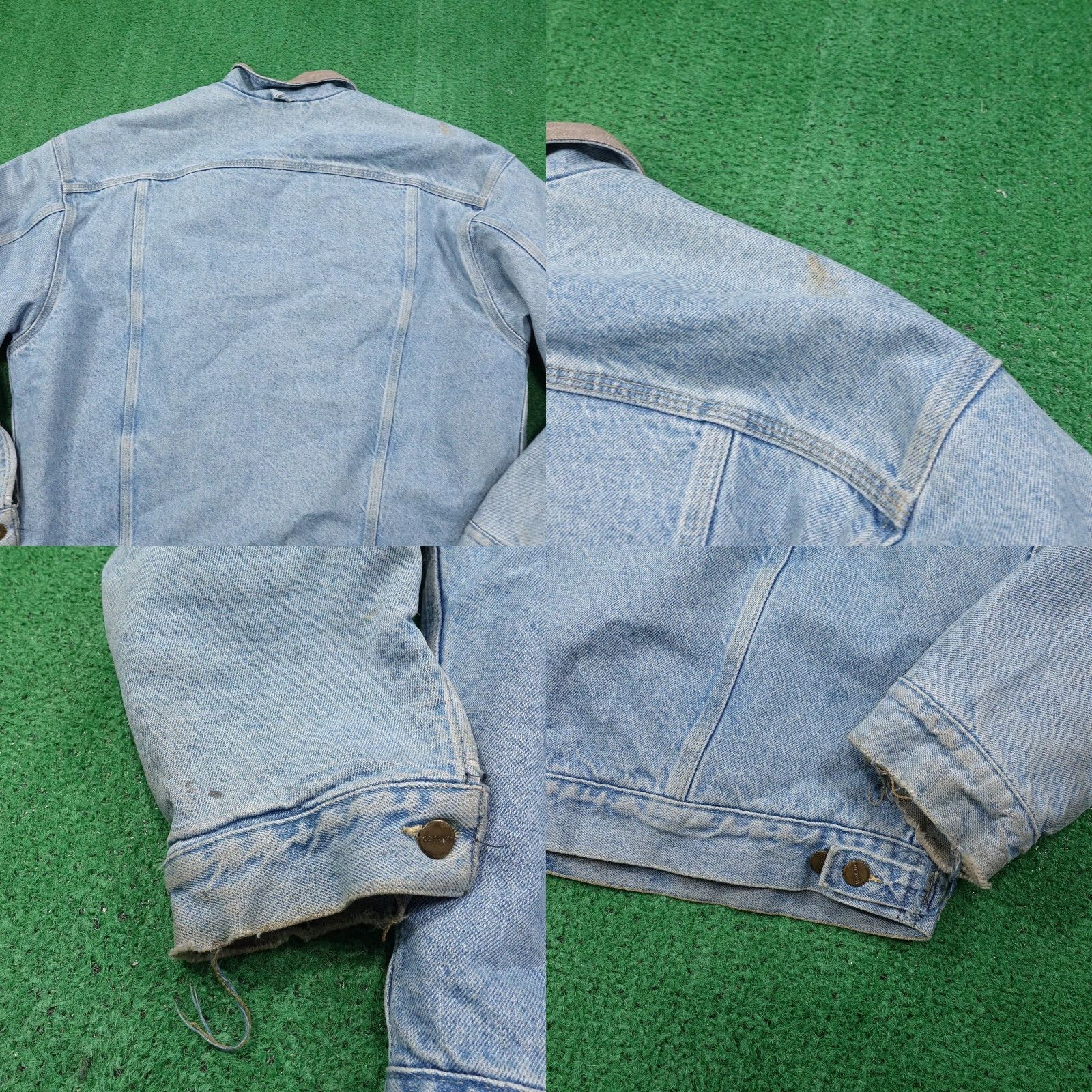 Carhartt VINTAGE Carhartt Jacket Mens XL Denim Blanket Lined Corduroy Collar Trucker 90s Workwear Mens XL Blue Bloodline Size US XL / EU 56 / 4 - 8 Thumbnail