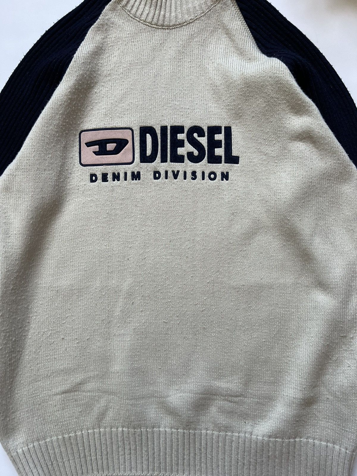 Diesel Diesel Vintage Knitwear Zip Striped Archival Japanese Hype Size US L / EU 52-54 / 3 - 2 Thumbnail