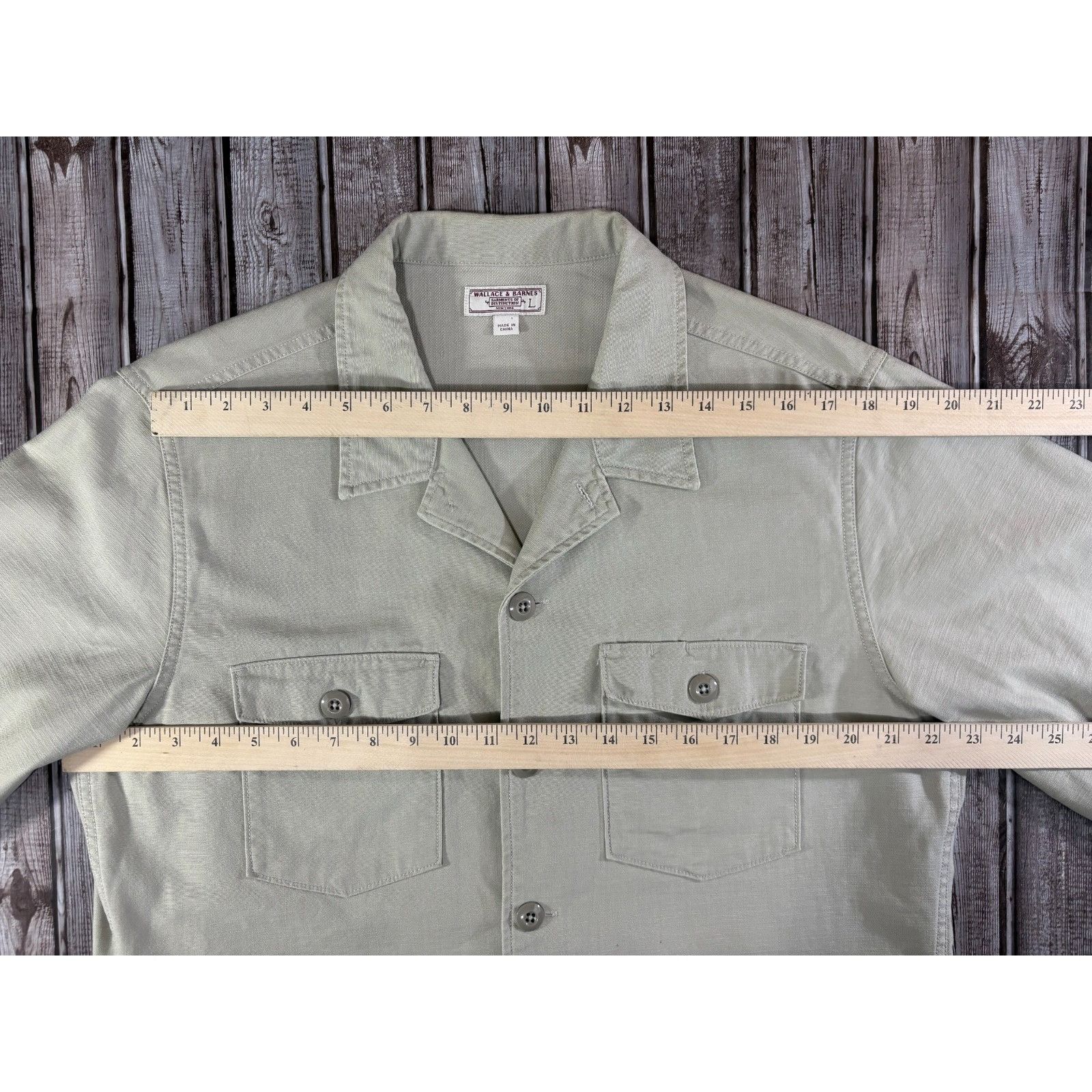 Wallace & Barnes Wallace & Barnes Military overShirt Jacket size large color Size US L / EU 52-54 / 3 - 7 Thumbnail