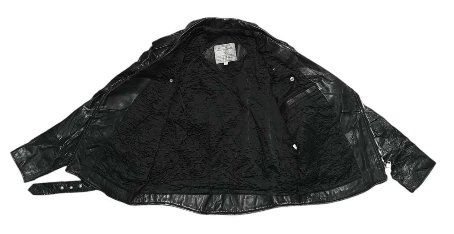 Japanese Brand Time & Tide Double Collar Leather Rider Jacket Size US M / EU 48-50 / 2 - 15 Thumbnail
