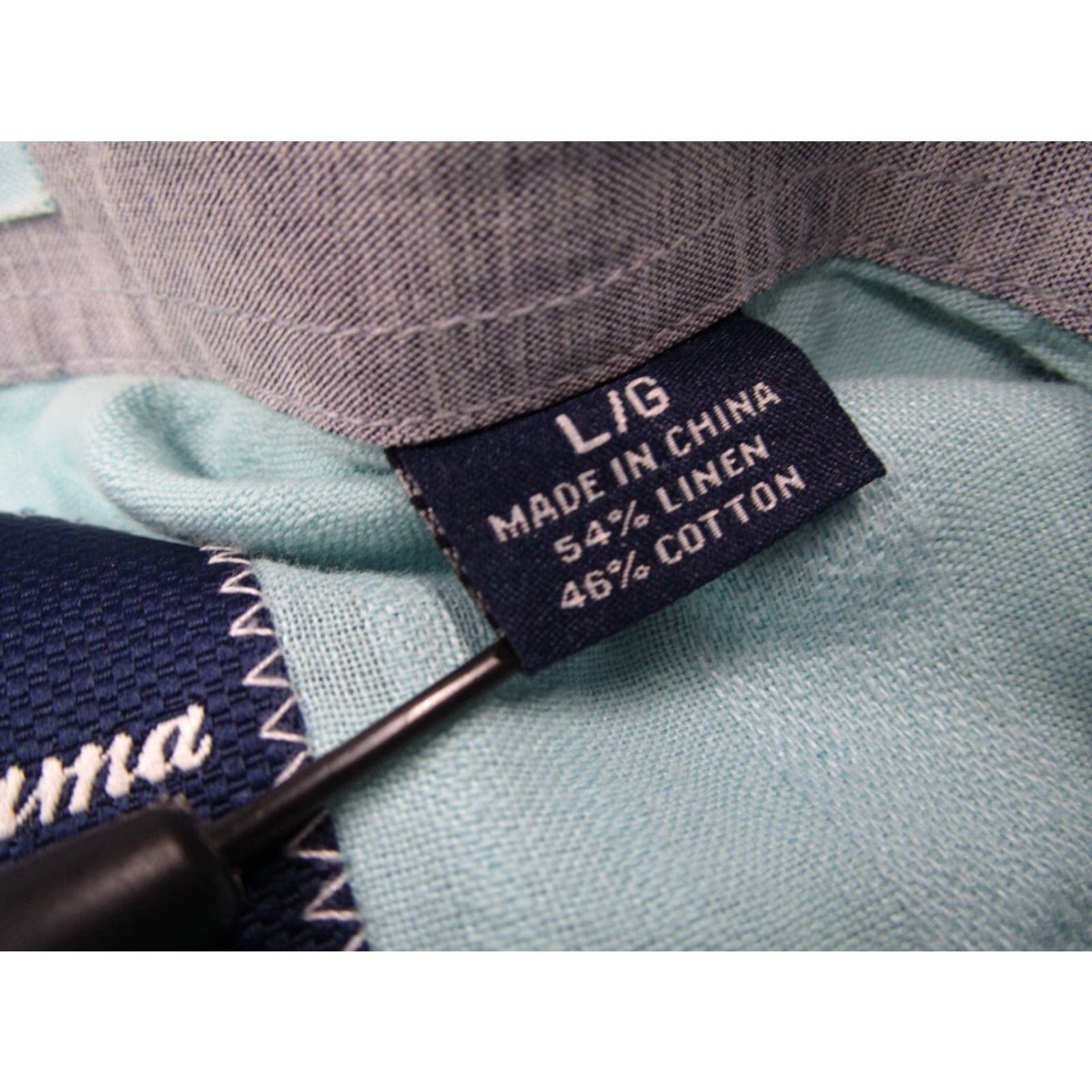 Tommy Bahama Tommy Bahama Shirt Mens Large Blue Linen Blend Button Up Travel Flip Cuff Shirt Mens L Blue Linen Blend Button-Up Casual Beach Holiday 2010s Size US L / EU 52-54 / 3 - 3 Thumbnail