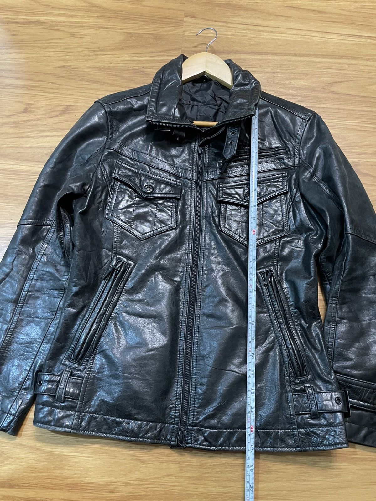 14th Addiction 2000s A.S.M Japanese Brand Gas Mask Leather Jacket (Buffalo) Size US M / EU 48-50 / 2 - 22 Thumbnail