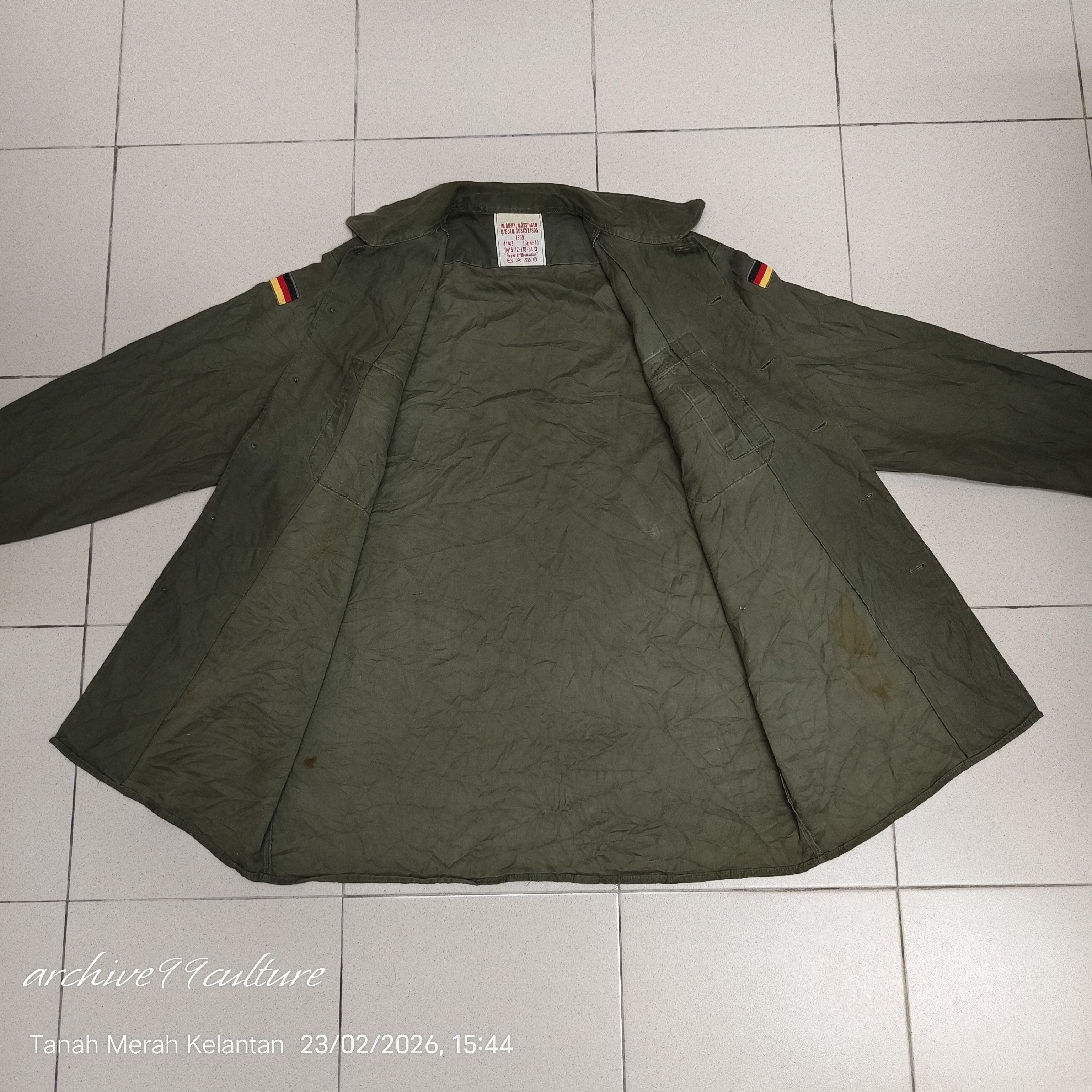 Vintage Vintage 1989 West German Army Field Shirt Size US L / EU 52-54 / 3 - 11 Thumbnail