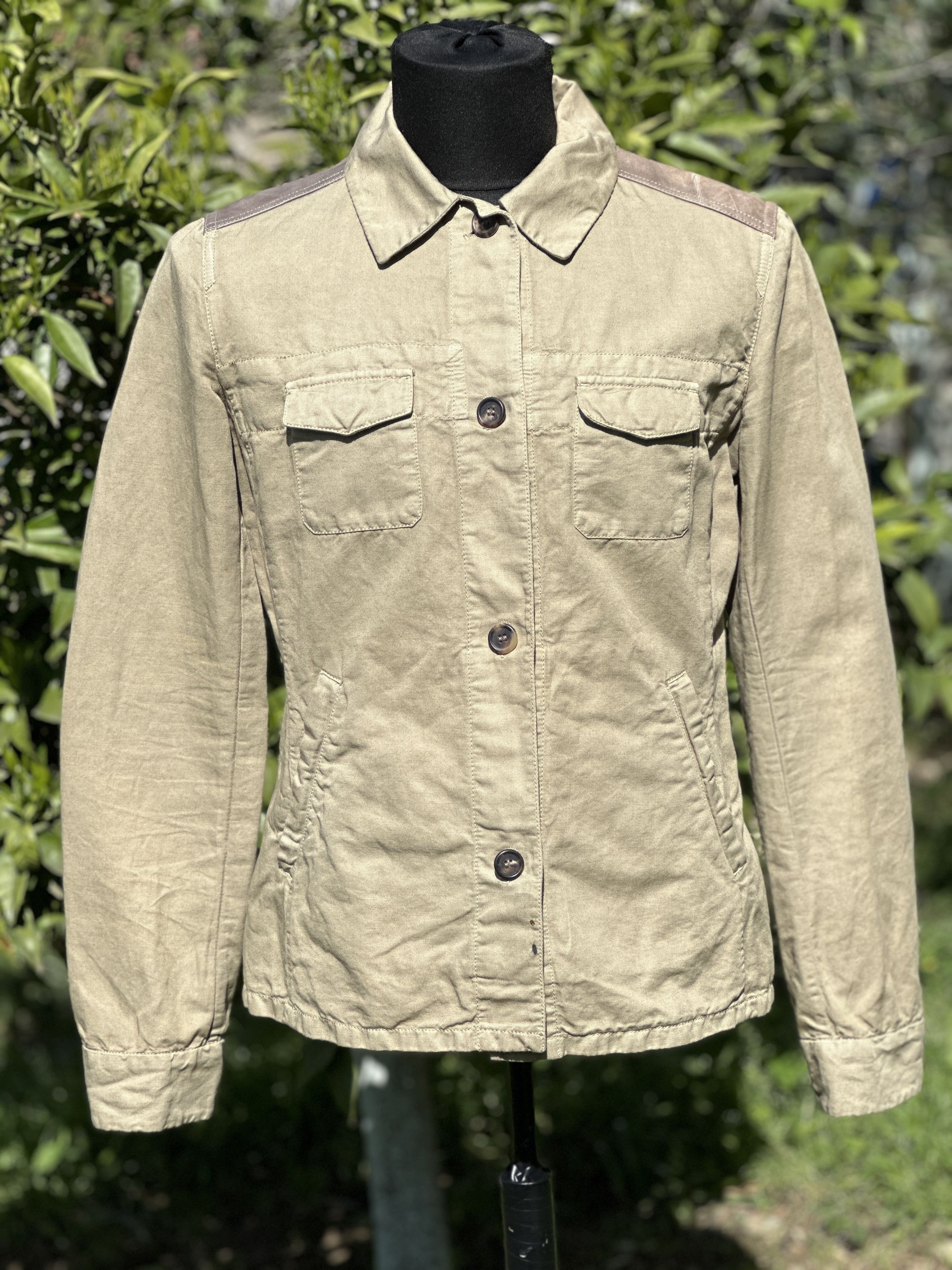 Prada Milano 280775 Bomber Light Leather Size 44 M L