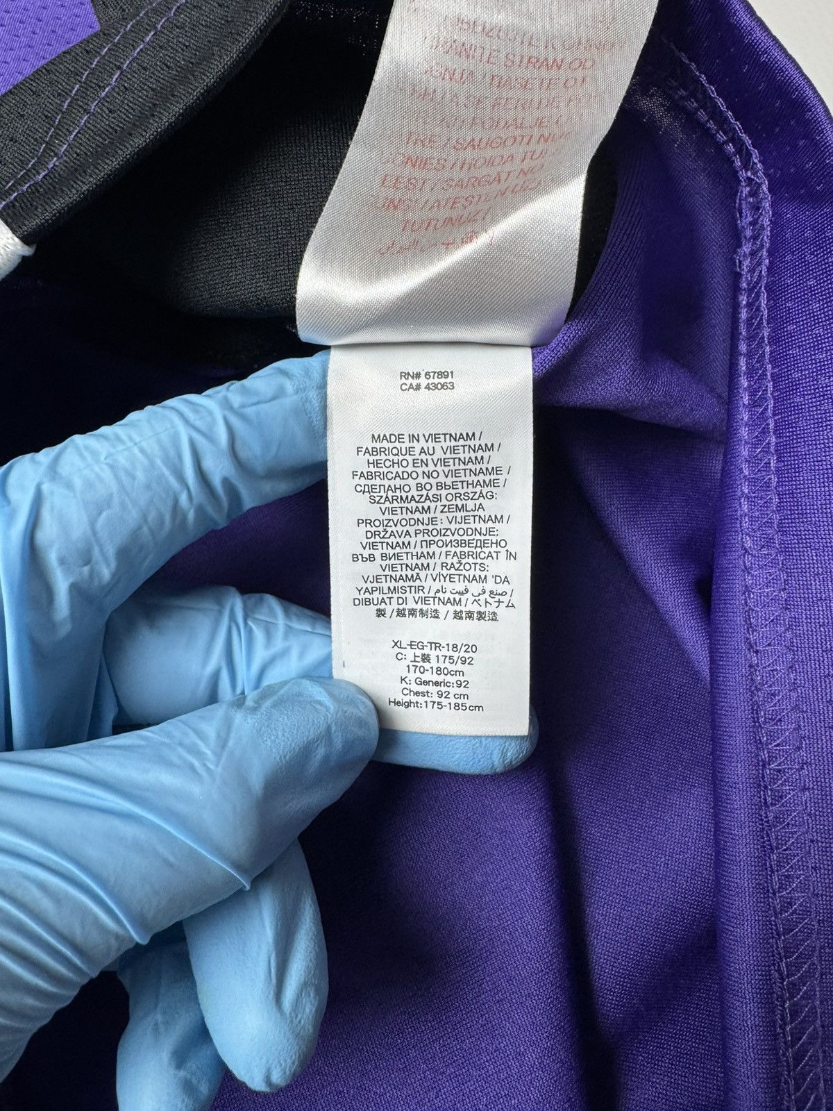 Nike Jordan LeBron James #23 Lakers Swingman Jersey - Purple Size US XL / EU 56 / 4 - 8 Thumbnail