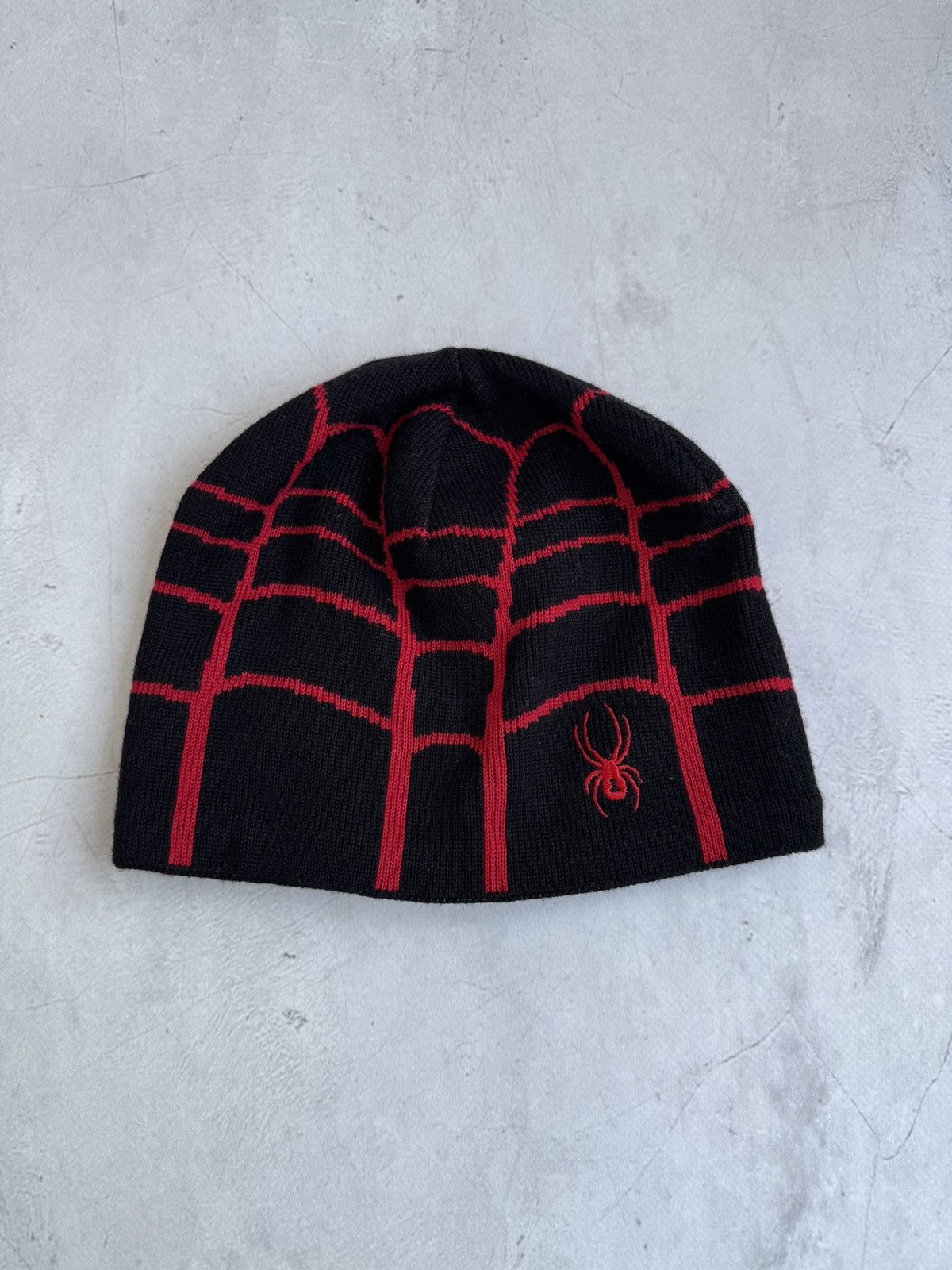 Spyder Spyder Knit Hat Black Red Spider Logo Winter Size ONE SIZE - 1 Thumbnail