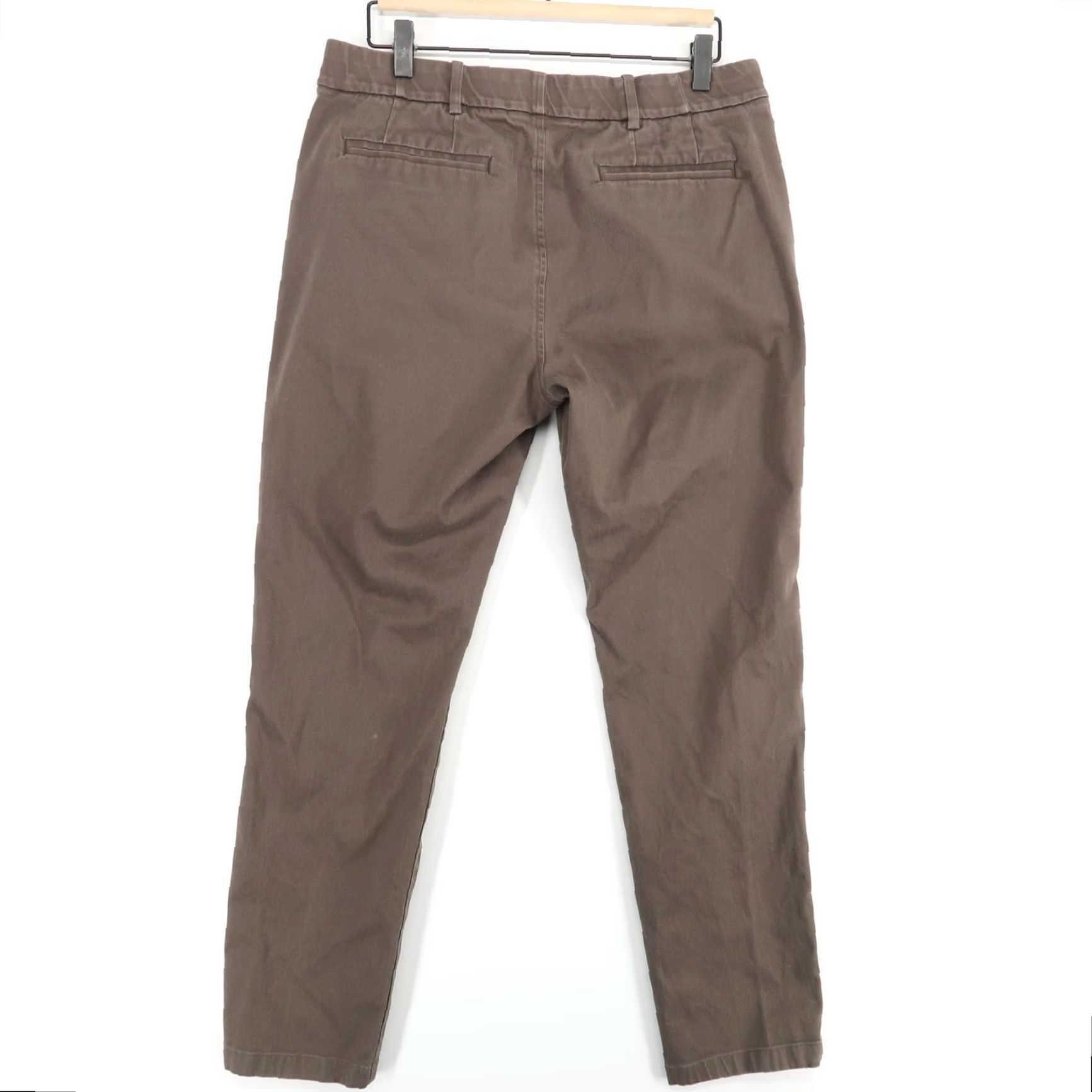 Banana Republic Hill City Everyday Pant Mens 32X32 Washed Brown Stretch Chino Size US 32 / EU 48 - 2 Thumbnail