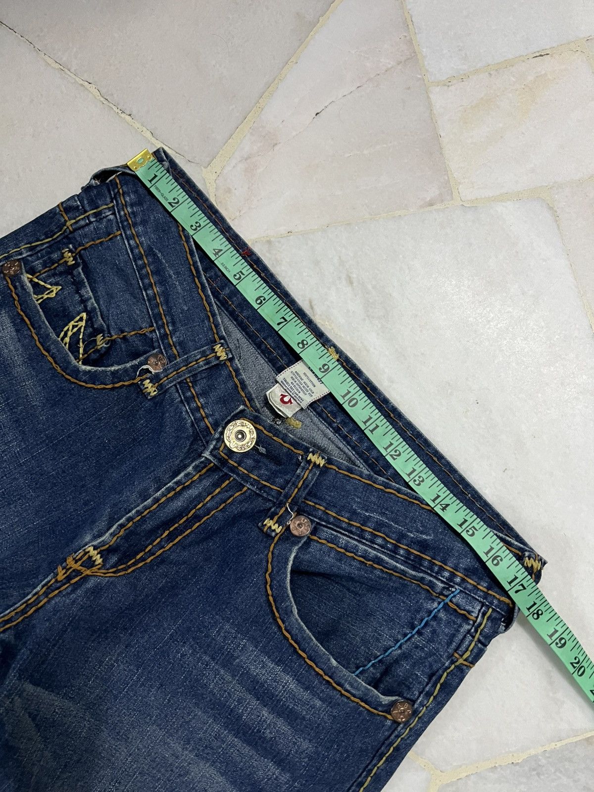 True Religion 💥Flare💥Twist Leg True Religion Billy Giant Big T Jeans Size US 34 / EU 50 - 3 Thumbnail