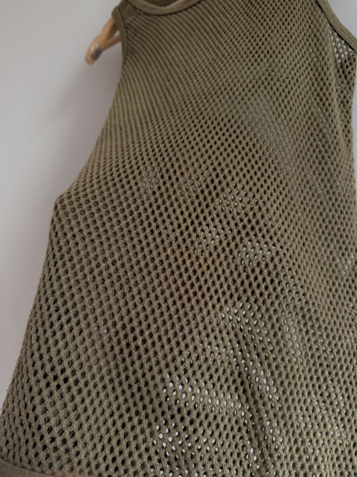 Japanese Brand Olive Mesh Tank Top See Through Minimal Y2K Size US S / EU 44-46 / 1 - 5 Thumbnail