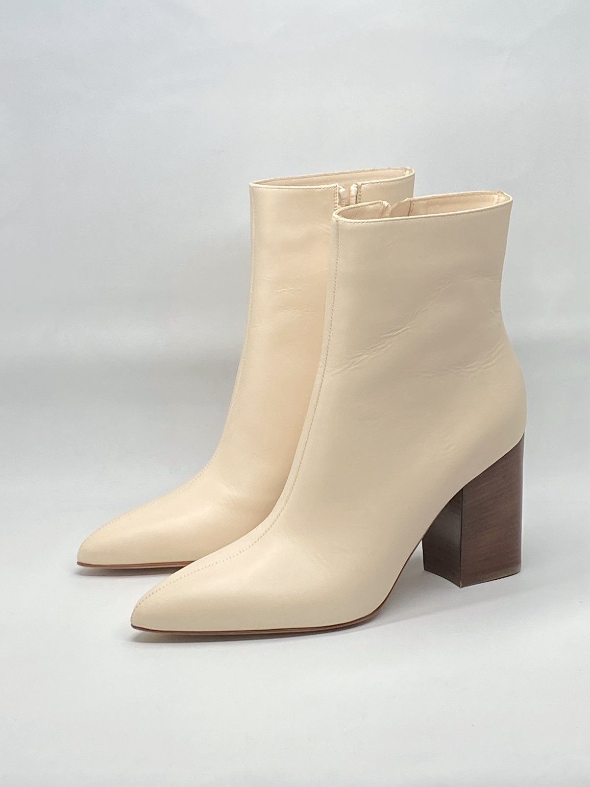 Gabriela Hearst Gabriela Hearst Rio Ankle Boot in Cream Leather size 39.5 Size US 9.5 / IT 39.5 - 1 Thumbnail