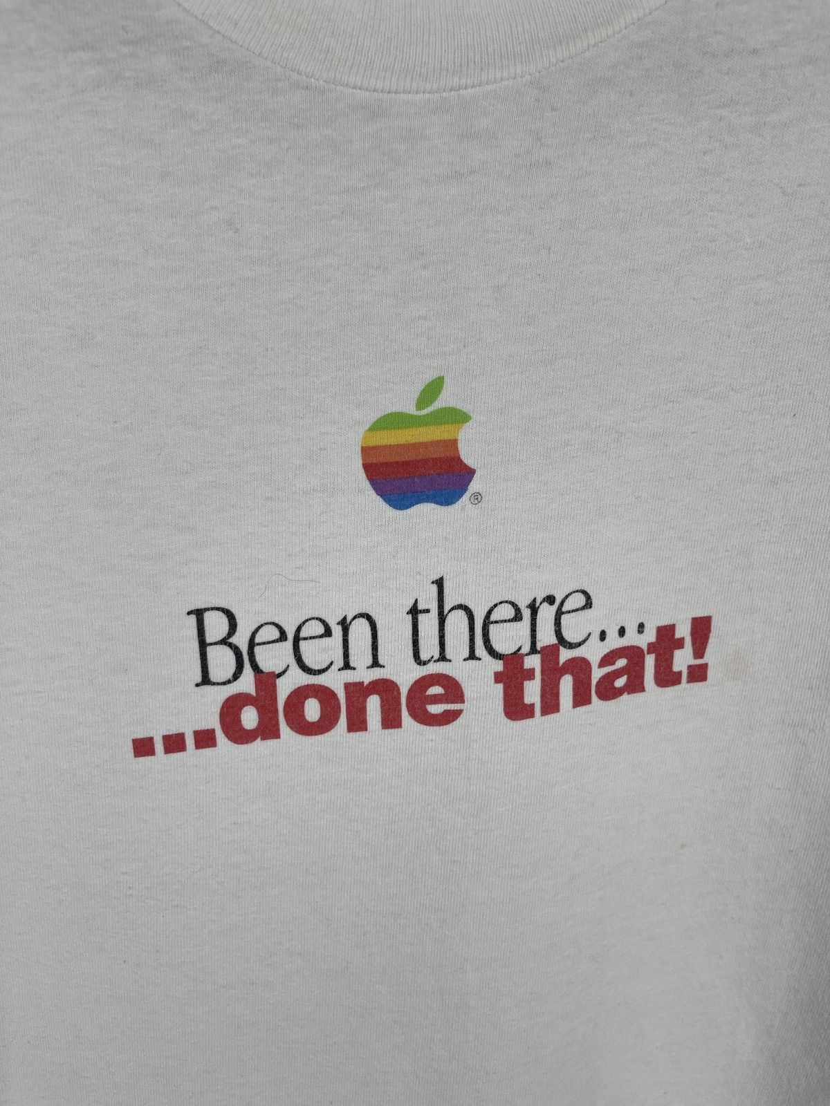 Apple × Mackintosh Apple Macintosh vintage ~1995 Hanes made in USA tee shirt Size US XL / EU 56 / 4 - 7 Thumbnail