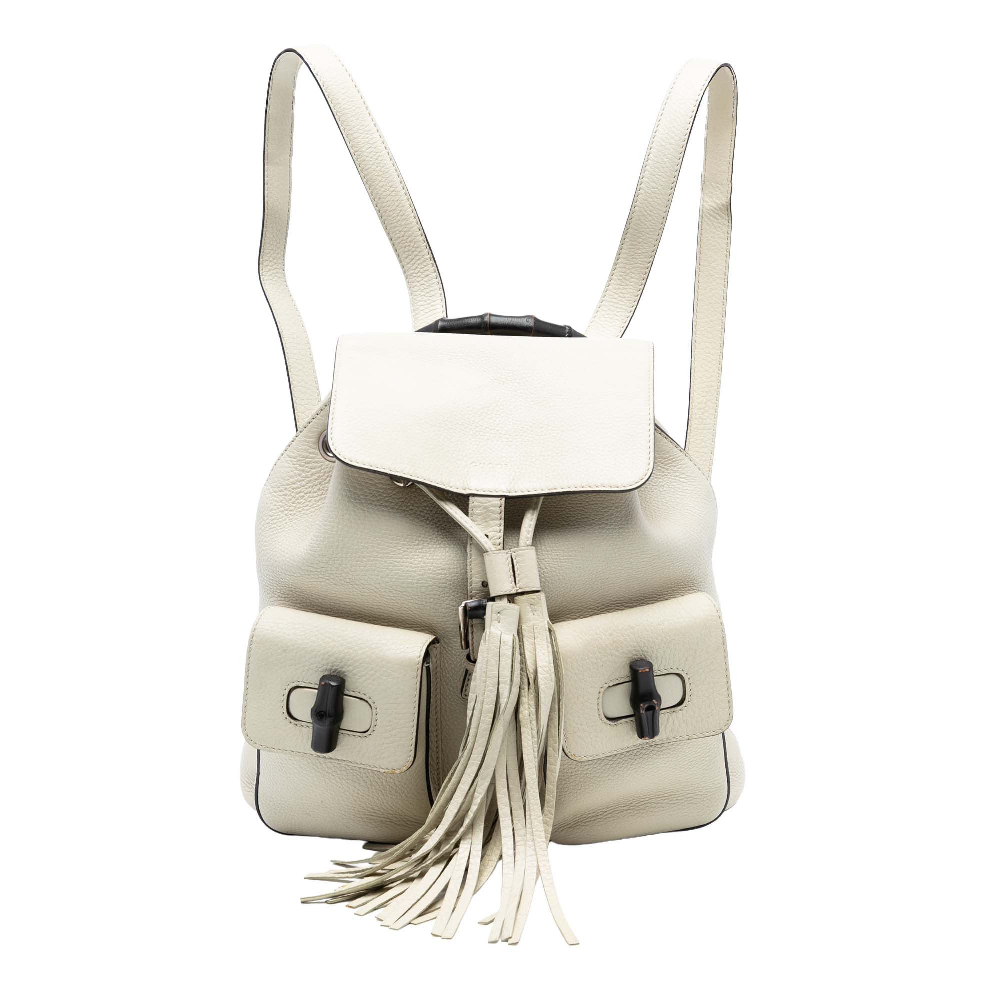 Gucci Gucci Leather Bamboo Tassel Backpack Size ONE SIZE - 1 Thumbnail