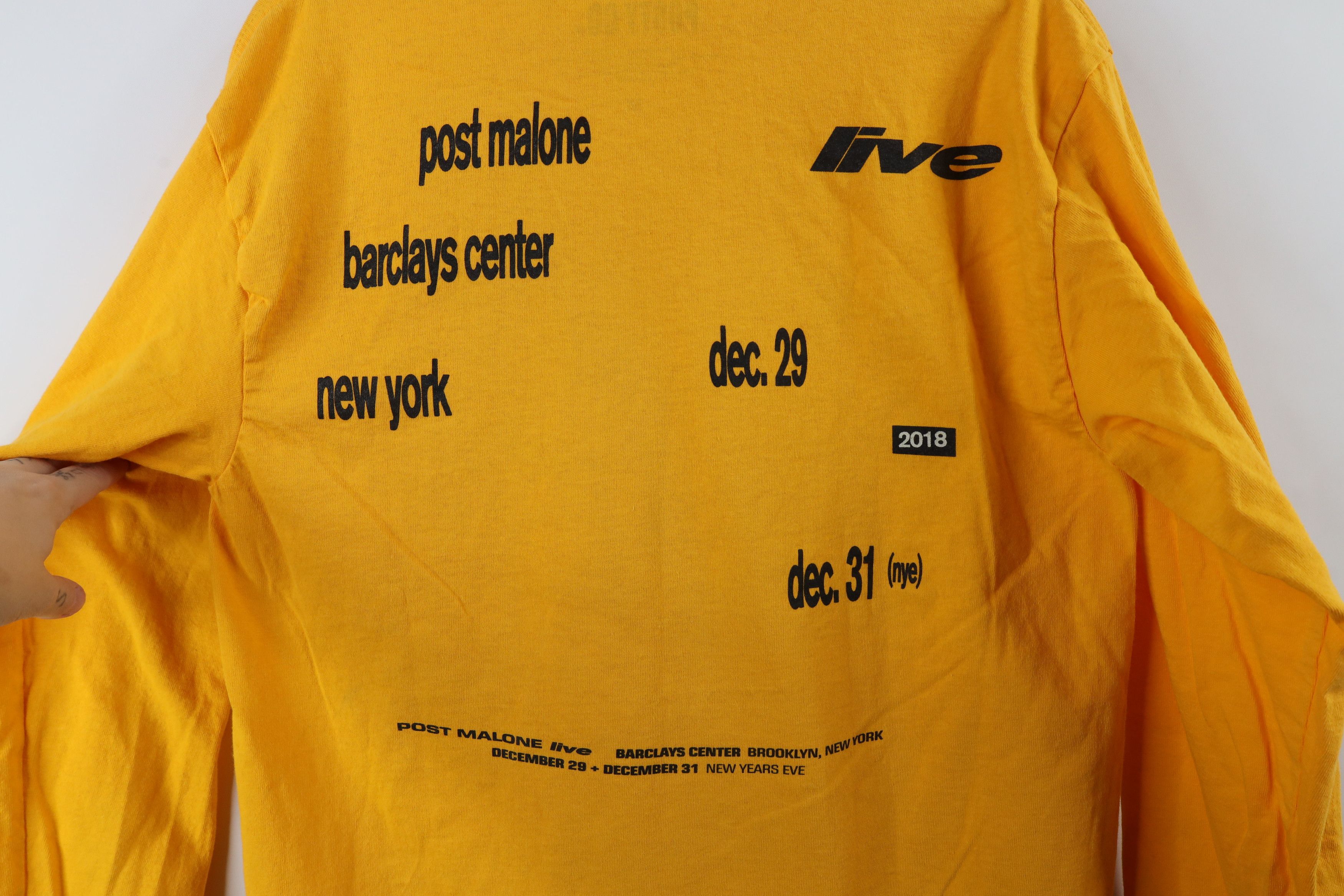 Vintage Vintage Y2K Posty Co 2018 Post Malone Long Sleeve T-Shirt Size US M / EU 48-50 / 2 - 10 Thumbnail