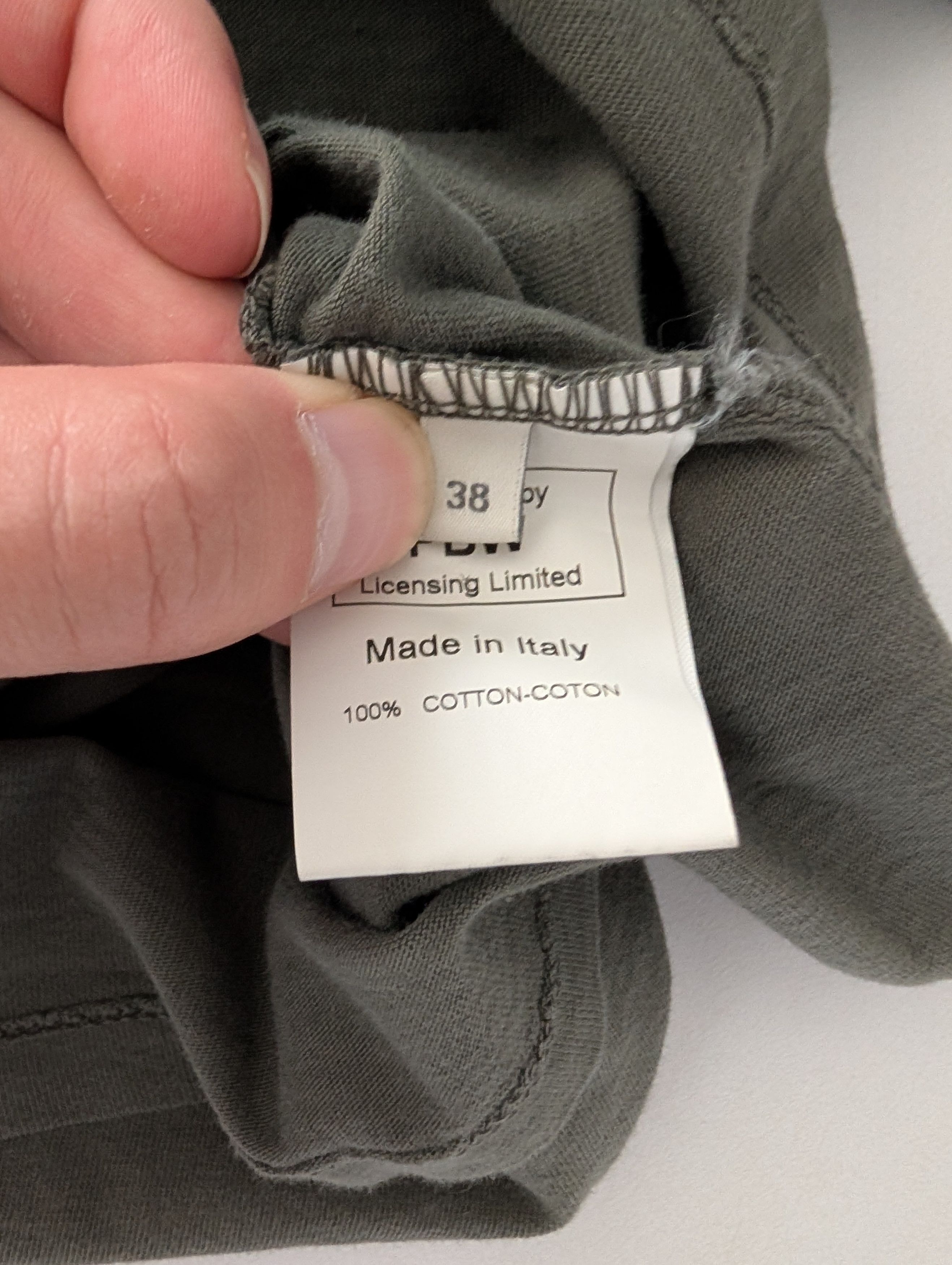 Pierre Balmain Olive Top with Logo Size XS / US 0-2 / IT 36-38 - 4 Thumbnail