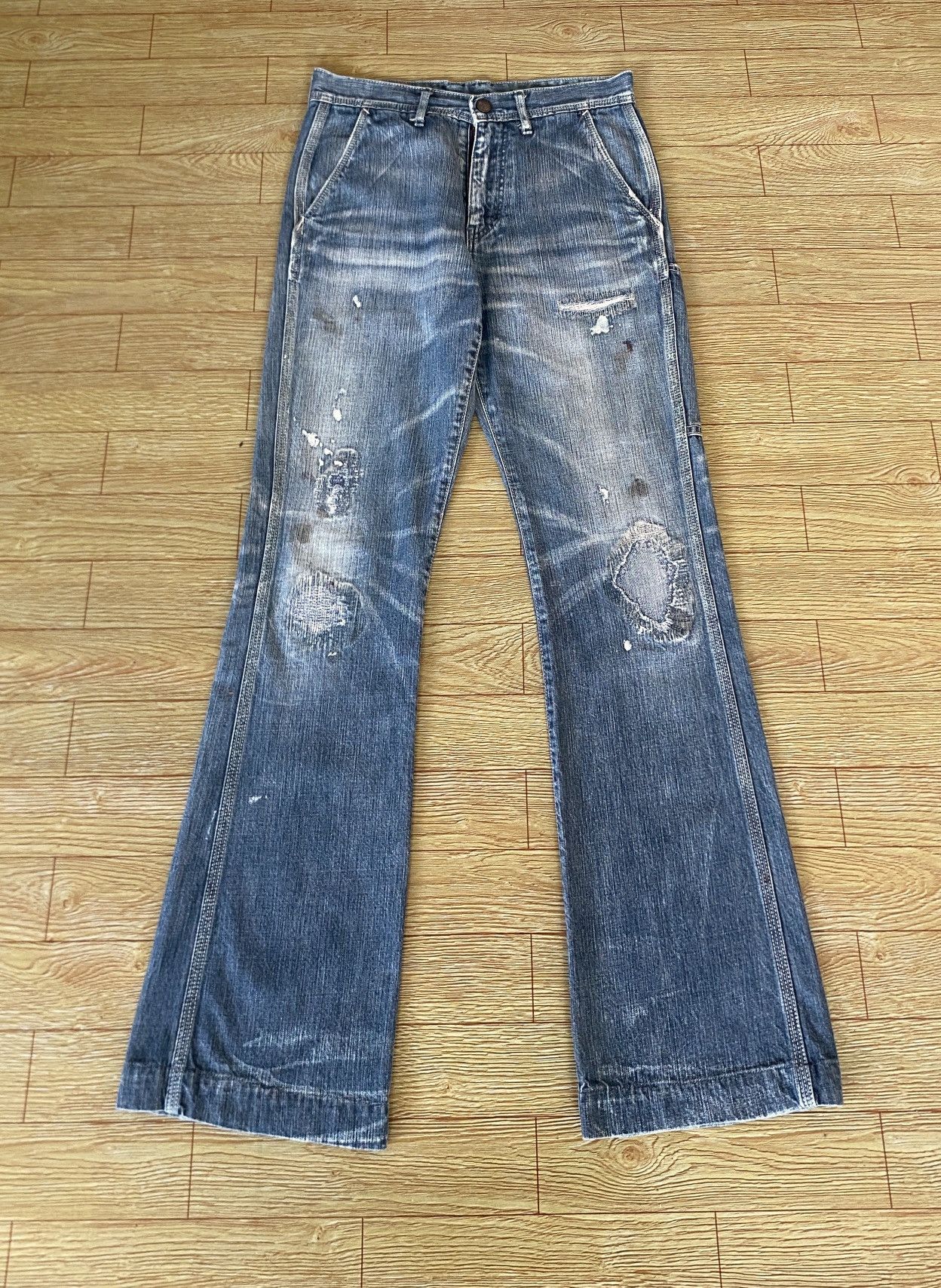 Kapital Very Rare Vintage Japanese Brand Kapital Flared Jeans 1990s Size US 28 / EU 44 - 1 Thumbnail