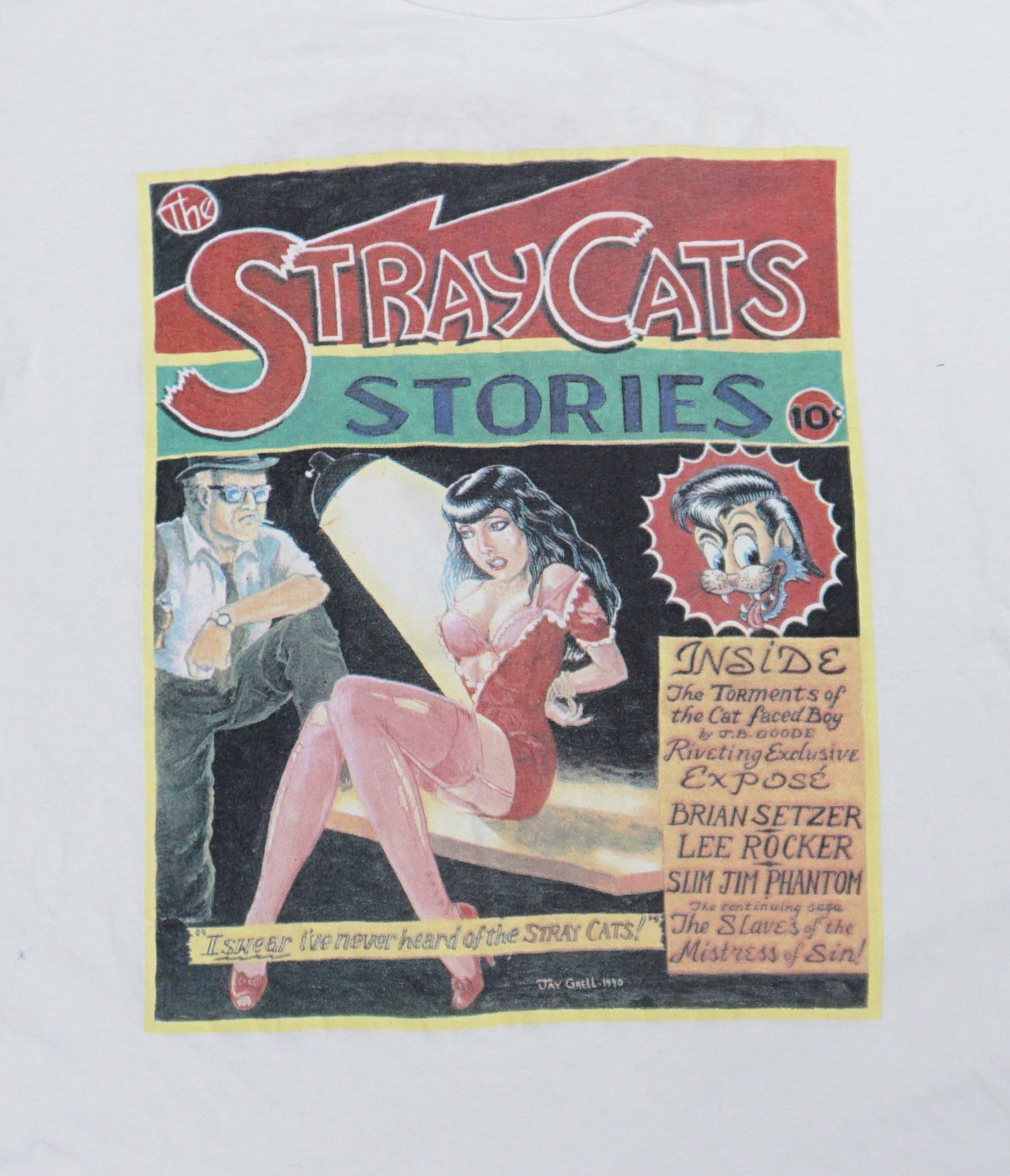 Designer × Vintage 90's The Stray Cats Japan tour T-shirt Size US L / EU 52-54 / 3 - 2 Thumbnail