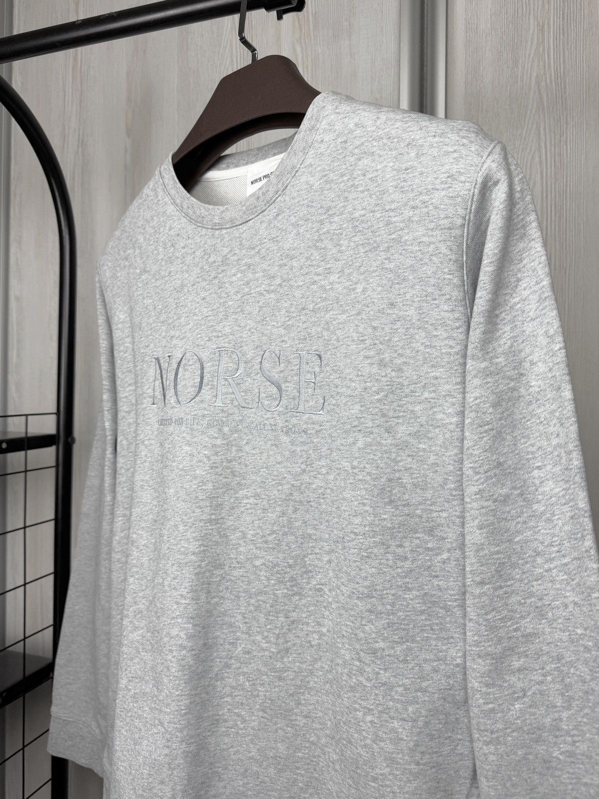 Norse Projects Norse Projects VAGN SERIF LOGO Sweatshirt Men's Crew Neck L Size US L / EU 52-54 / 3 - 4 Thumbnail