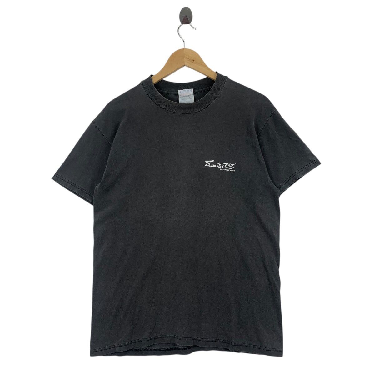 Vintage Vintage 90s ZERO ENGINEERING Far-East Bikes Hanes Tshirt Size US M / EU 48-50 / 2 - 3 Thumbnail