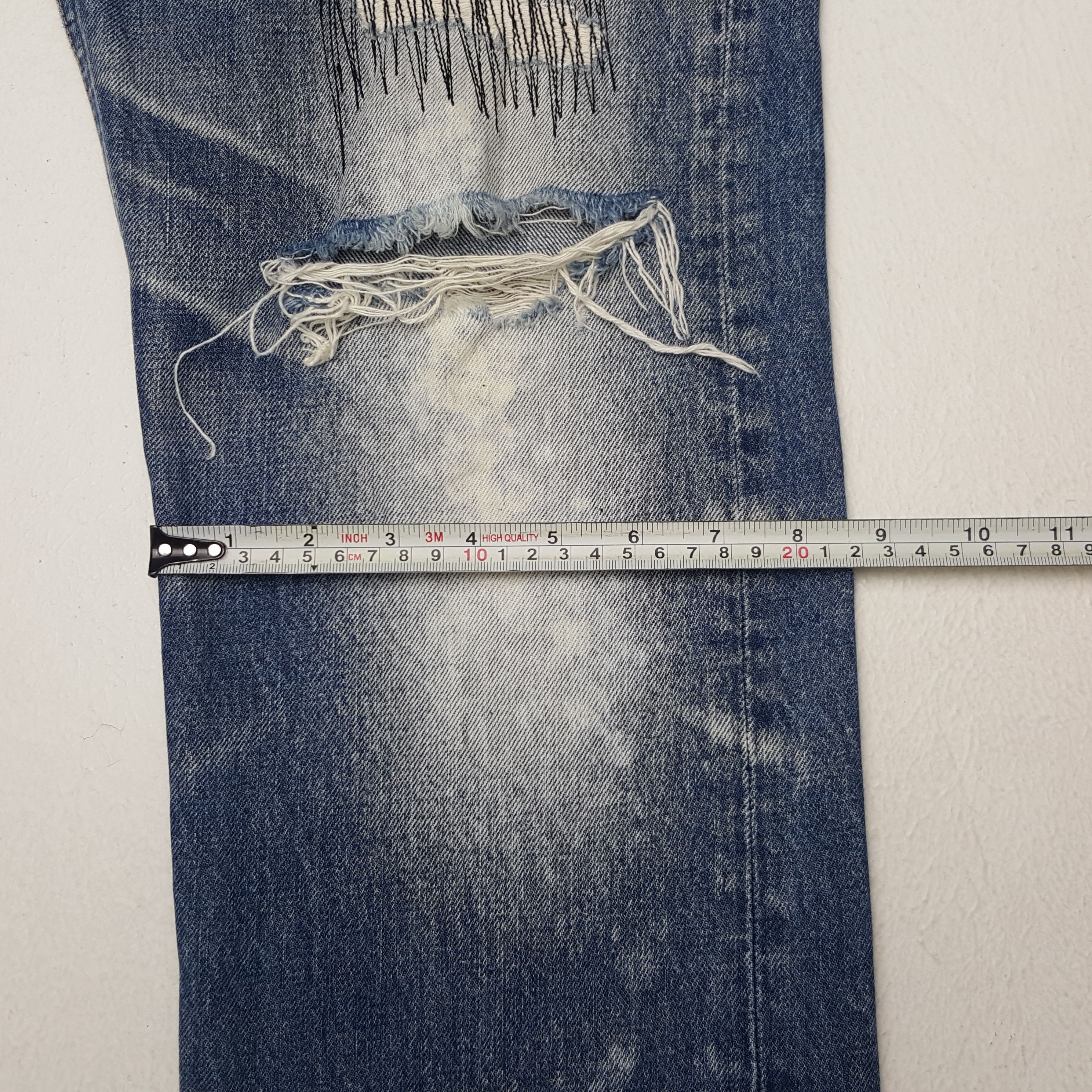 If Six Was Nine × Japanese Brand × Vintage Vintage RNA Sweats Bloods Distressed Style Denim Jeans Size US 33 - 13 Thumbnail