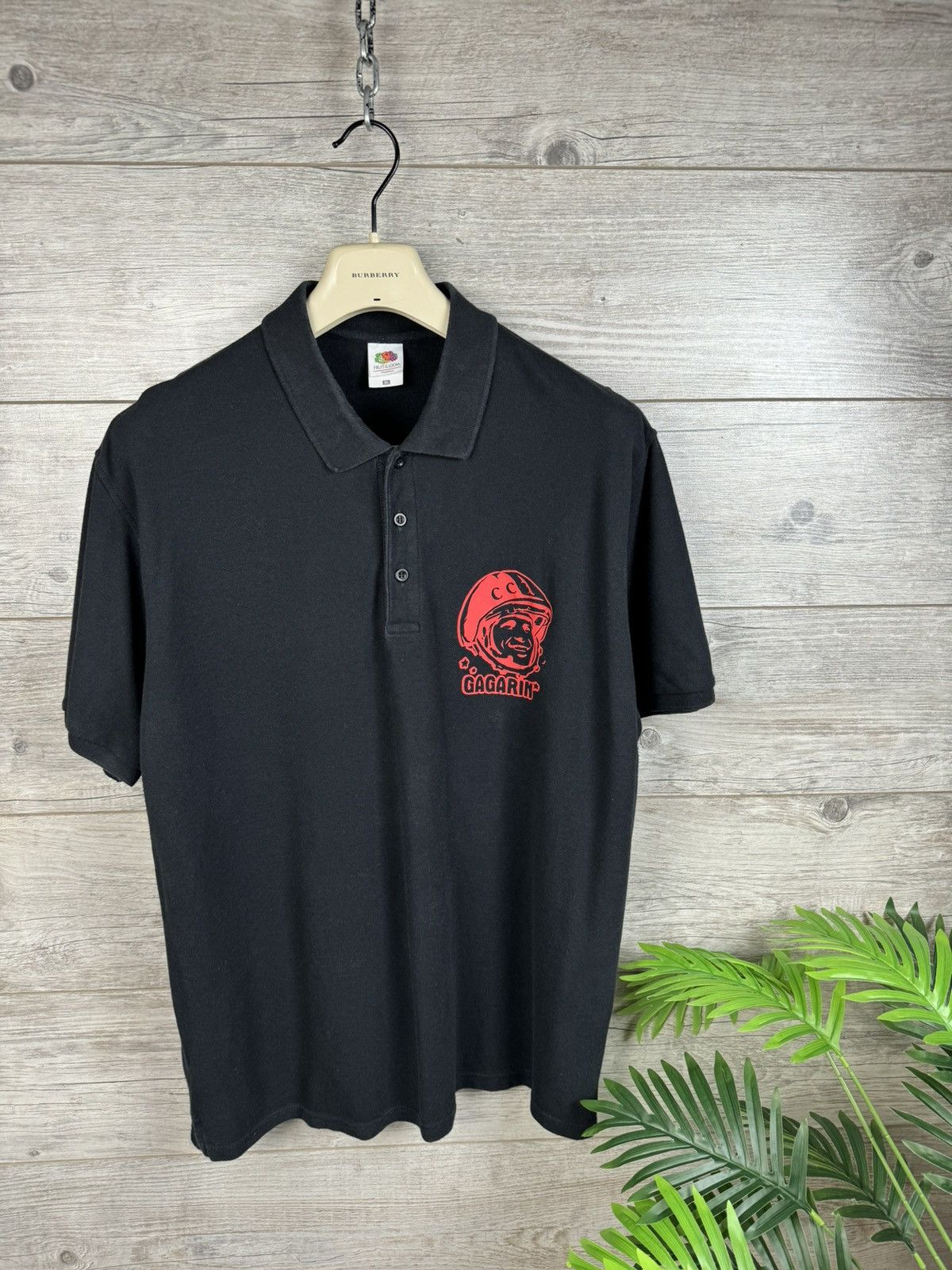 Vintage Gagarin polo Cosmonaut's T-shirt 👕 SSSR Vintage size XL Size US XL / EU 56 / 4 - 2 Thumbnail