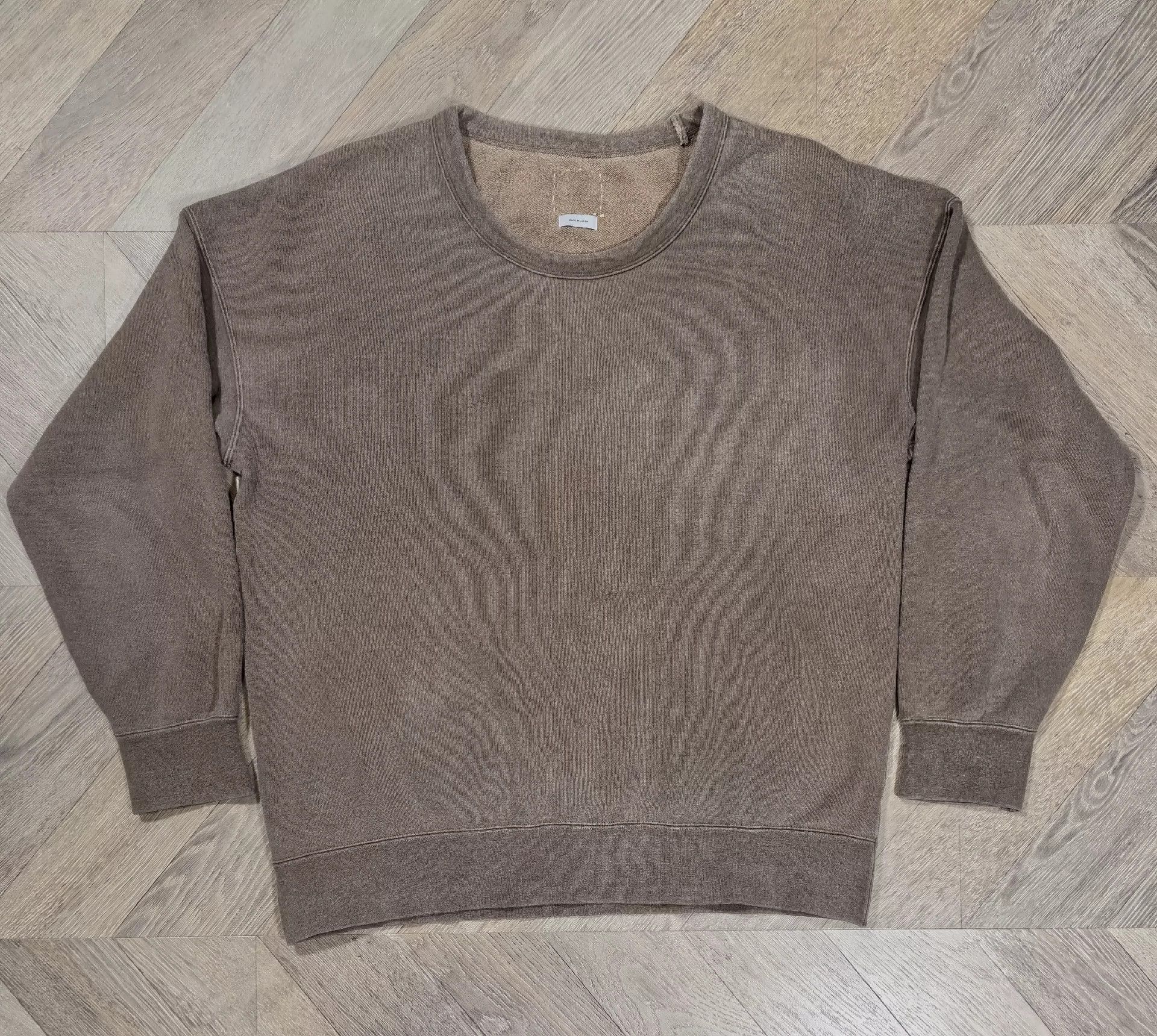 Visvim VISVIM 17AW JUMBO SWEAT CREW (N.D.) Heavy Mud Stained Hoodie -DMC Size US M / EU 48-50 / 2 - 1 Thumbnail
