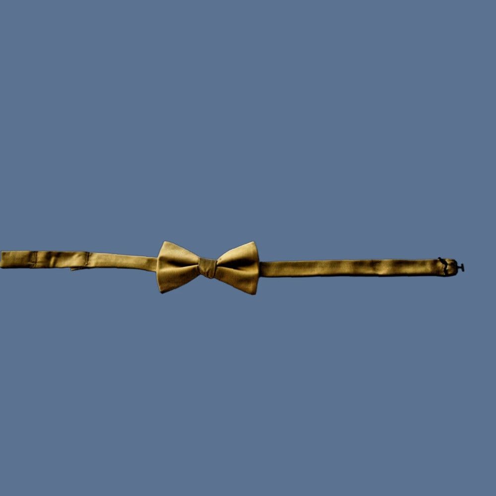 Vintage Bow Tie Tuesday Plaid Bowtie Pre-Tied Adjustable gold Bow Tie Tuesday Men Gold Polyester Woven Bow Tie Pre Tied Mens Bow Tie Tuesday Gold Size ONE SIZE - 1 Thumbnail