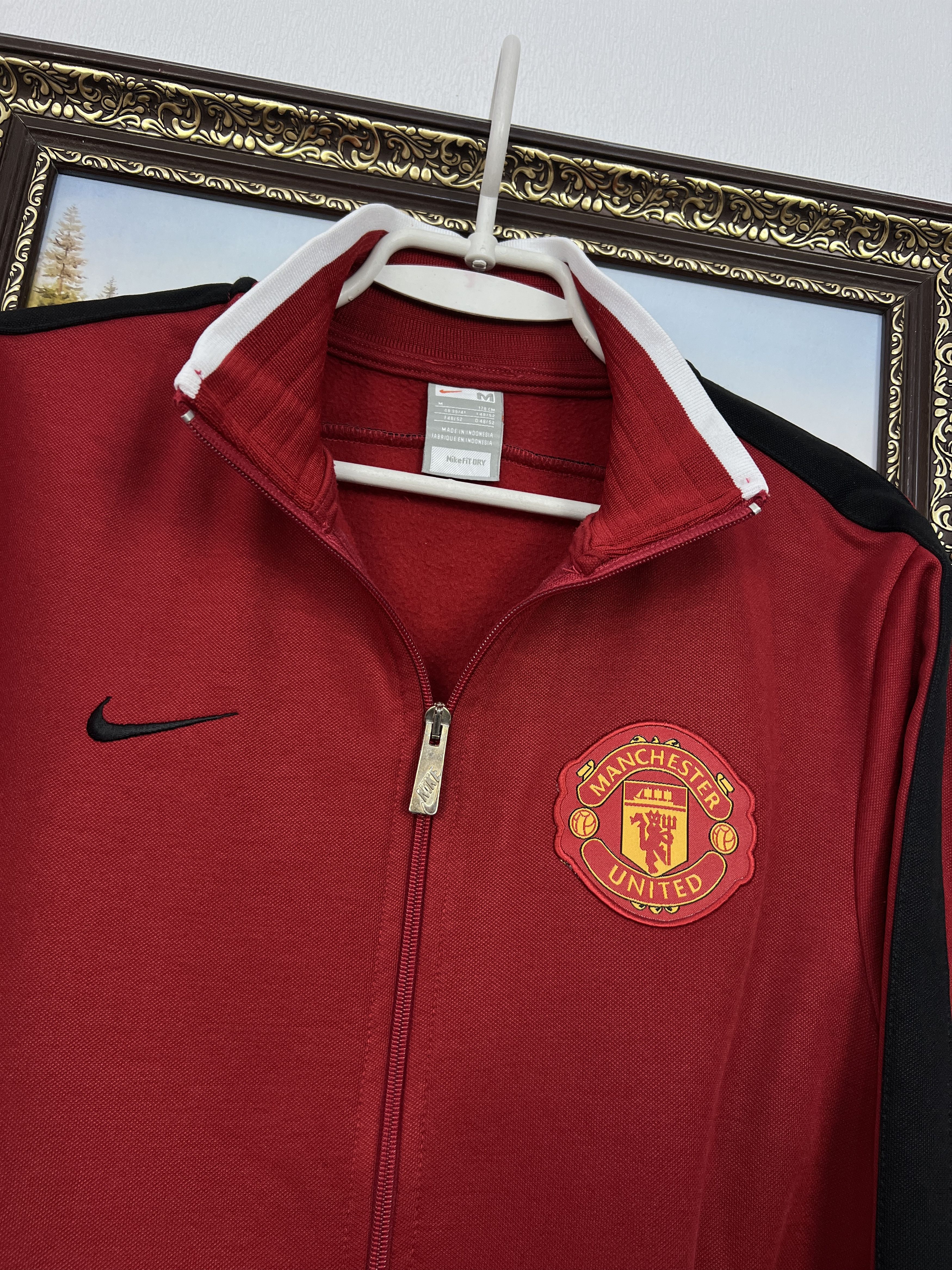 Vintage Manchester United Football Jacket Soccer Track Top Replica Size US M / EU 48-50 / 2 - 3 Thumbnail