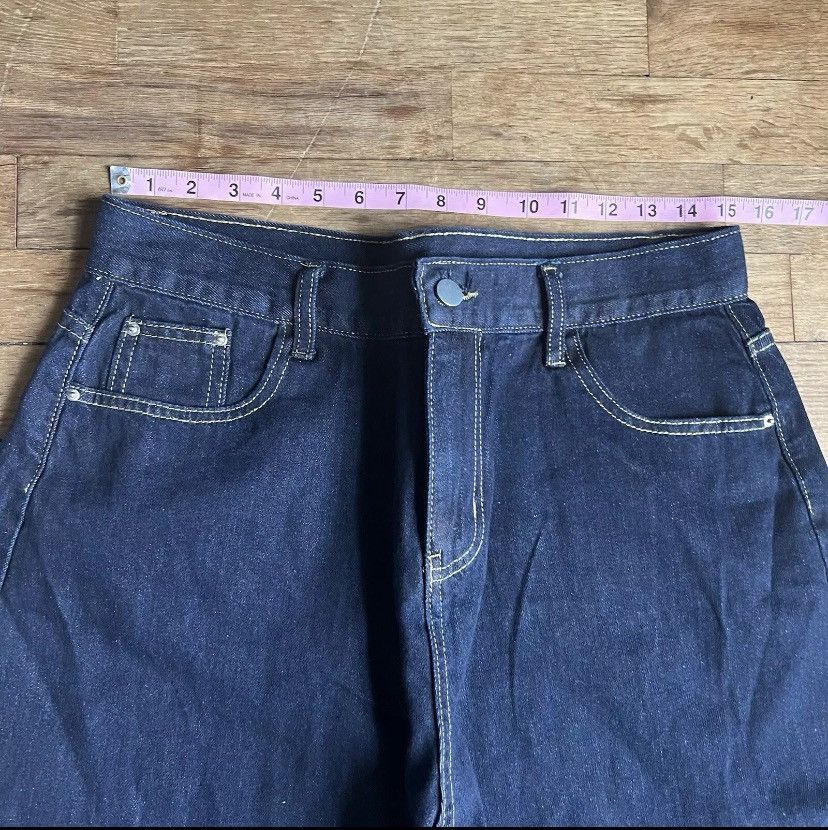 Jean × Vintage Baggy Navy Blue Denim Jeans Size US 32 / EU 48 - 4 Thumbnail