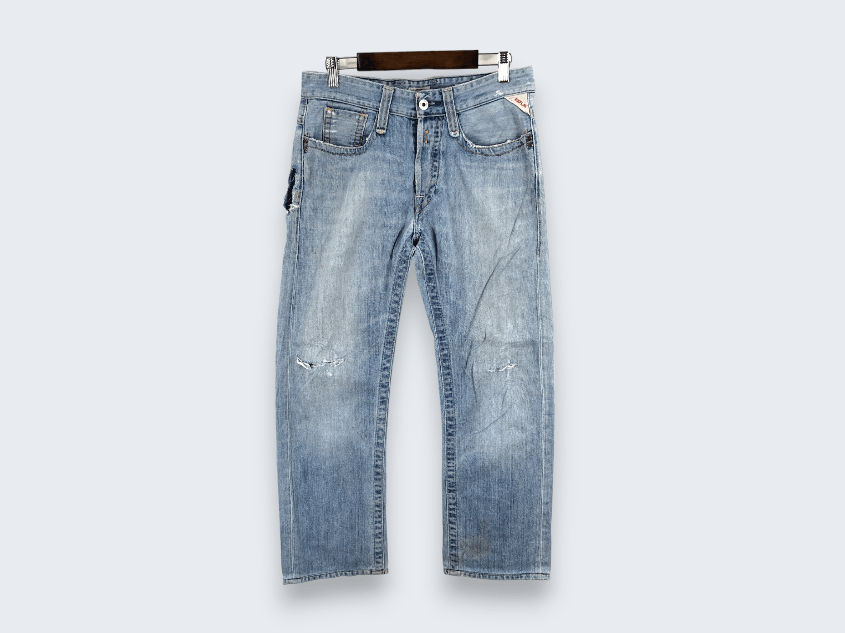 Replay × Vintage 30 x 27.5 Vintage Replay Jeans L1502 Size US 30 / EU 46 - 1 Thumbnail