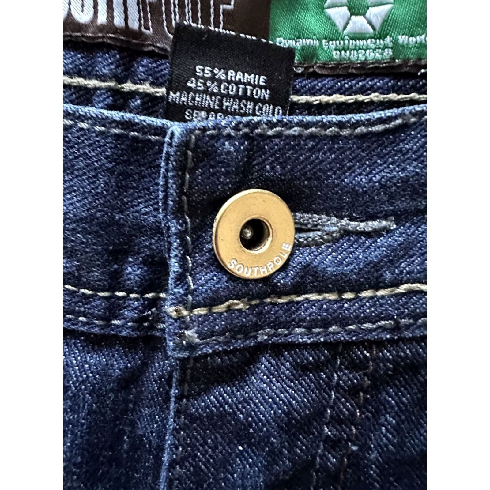 Southpole VINTAGE South Pole Bermuda Shorts Jeans 90s Hip Hop Mens 36 Blue Cotton Denim 5-Pocket NWT Rare Size US 36 / EU 52 - 7 Thumbnail