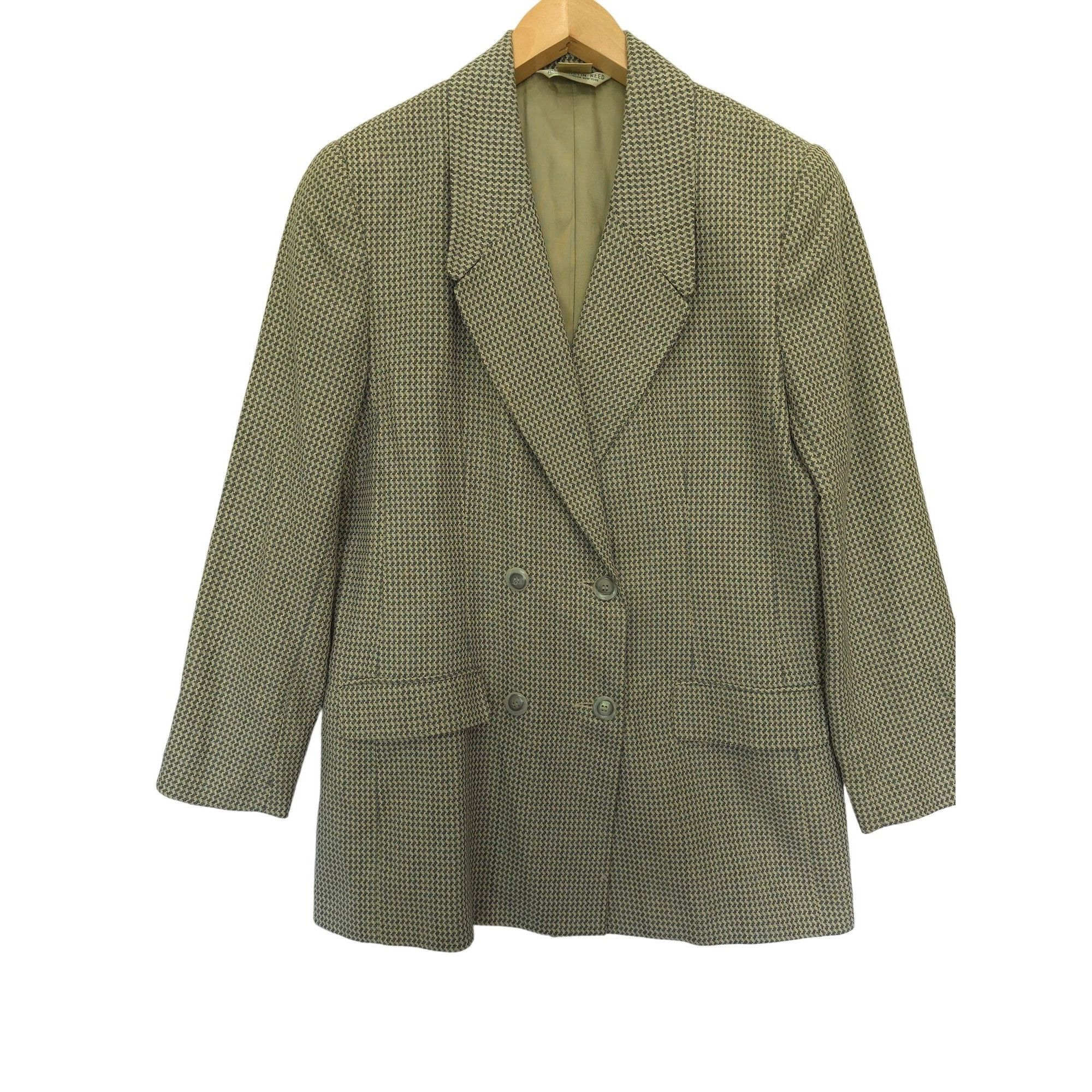 Austin Reed Vintage Austin Reed Double-Breasted Wool & Silk Blazer - Mad Size 40R - 1 Thumbnail