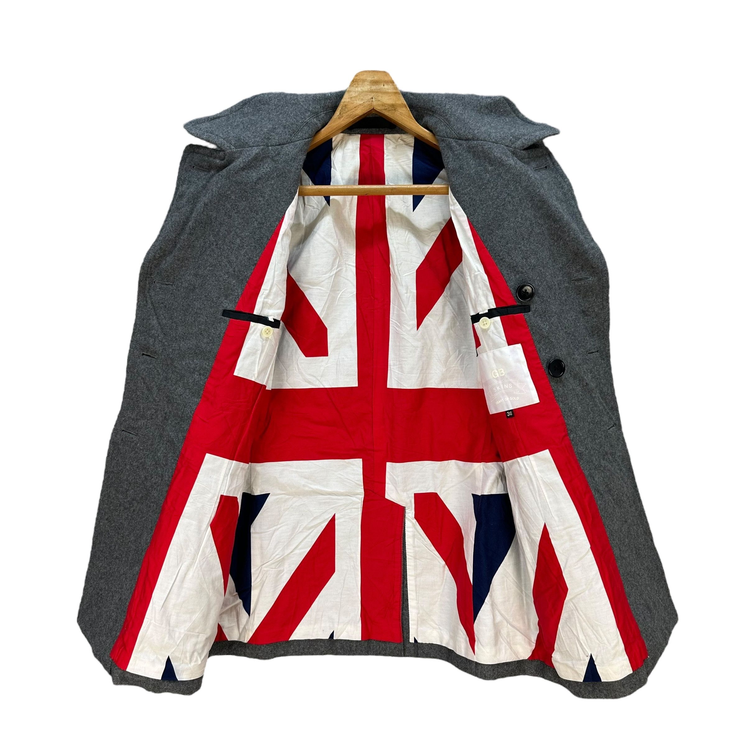 GB GB SKINS British Flag Double Breasted Wool Jacket #A69-1663 Size US S / EU 44-46 / 1 - 9 Thumbnail