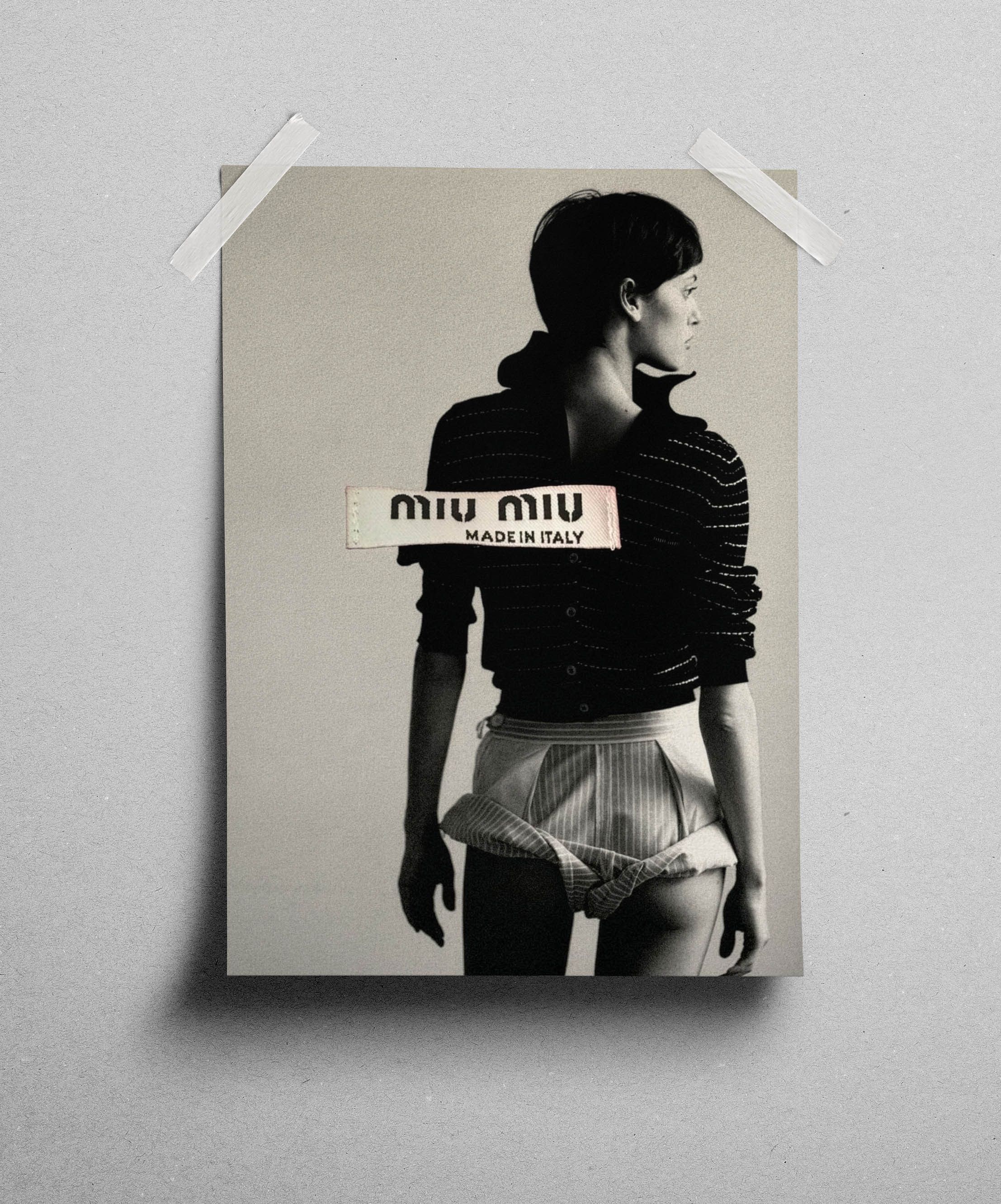 Miu Miu Miu Miu Coat Jacket Poster Magazine Vintage 1999 Book Size ONE SIZE - 3 Thumbnail