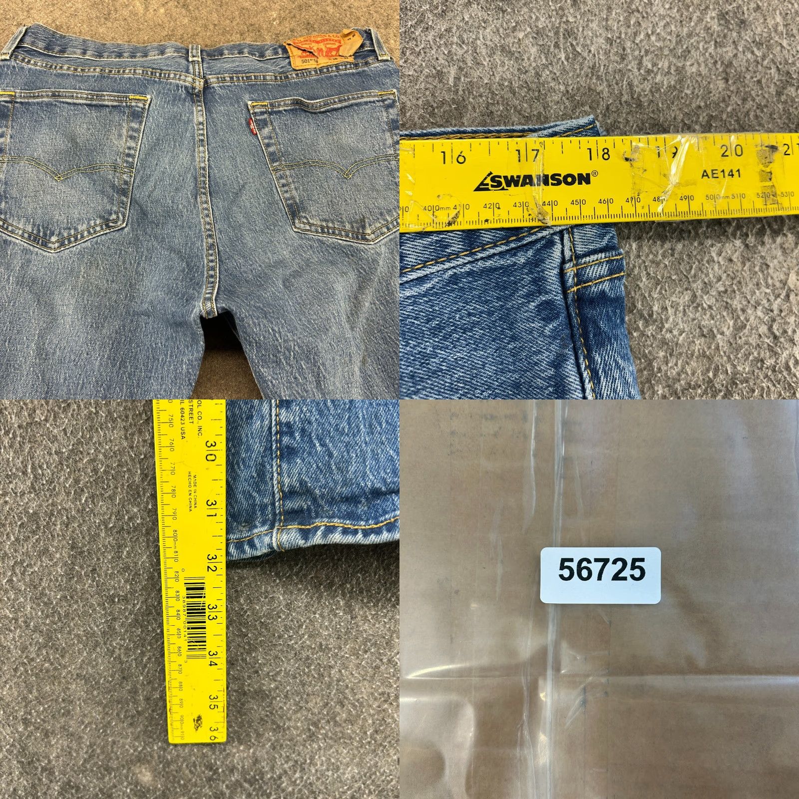 Levi's VINTAGE Levi's 501 Jeans Mens 36x32 Blue Regular Fit Distressed Straight Jeans Regular Mens Blue Distressed Pockets 500 Series Levi's 501 Size US 36 / EU 52 - 10 Thumbnail